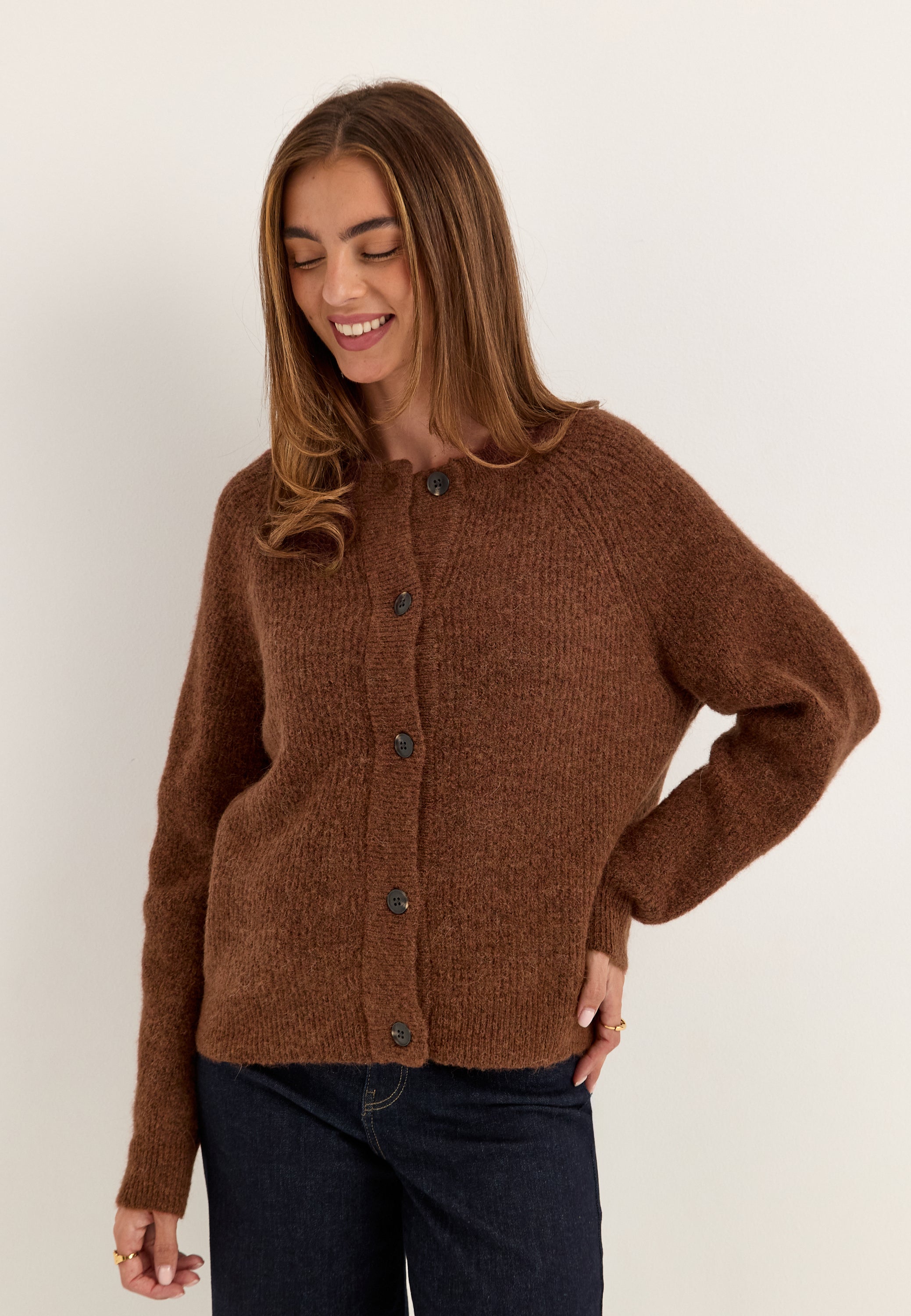 SELECTED Slflulu Ls Knit Short Cardigan