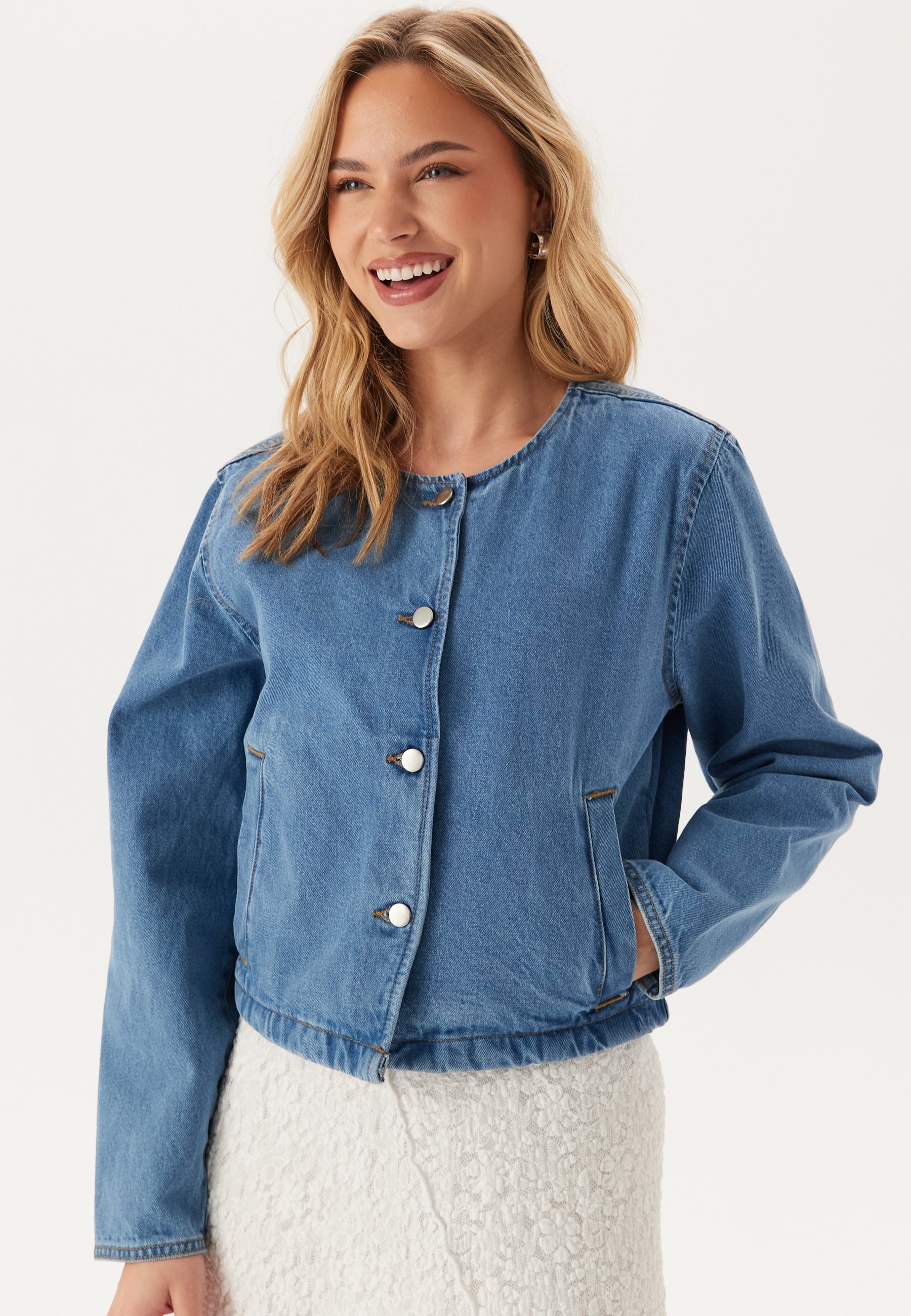 VILA Vireba L/S O-NECK DENIM JACKET