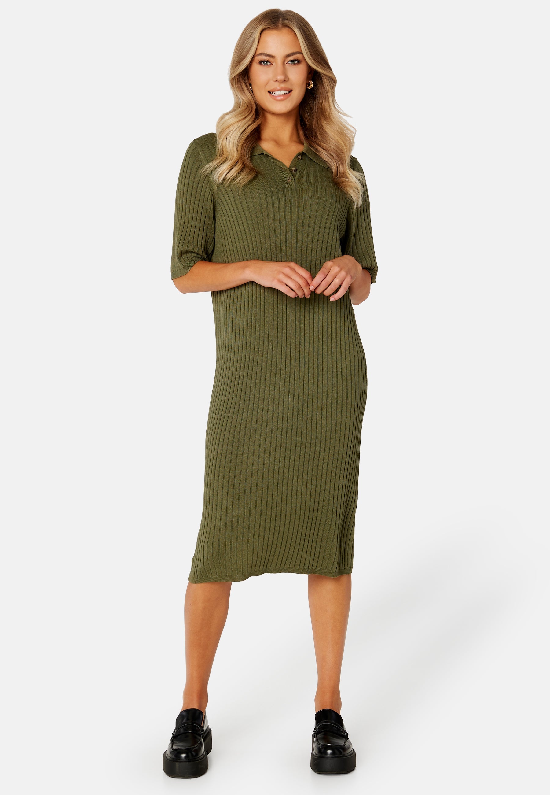 VILA Rine Polo 2/4 Knit Dress