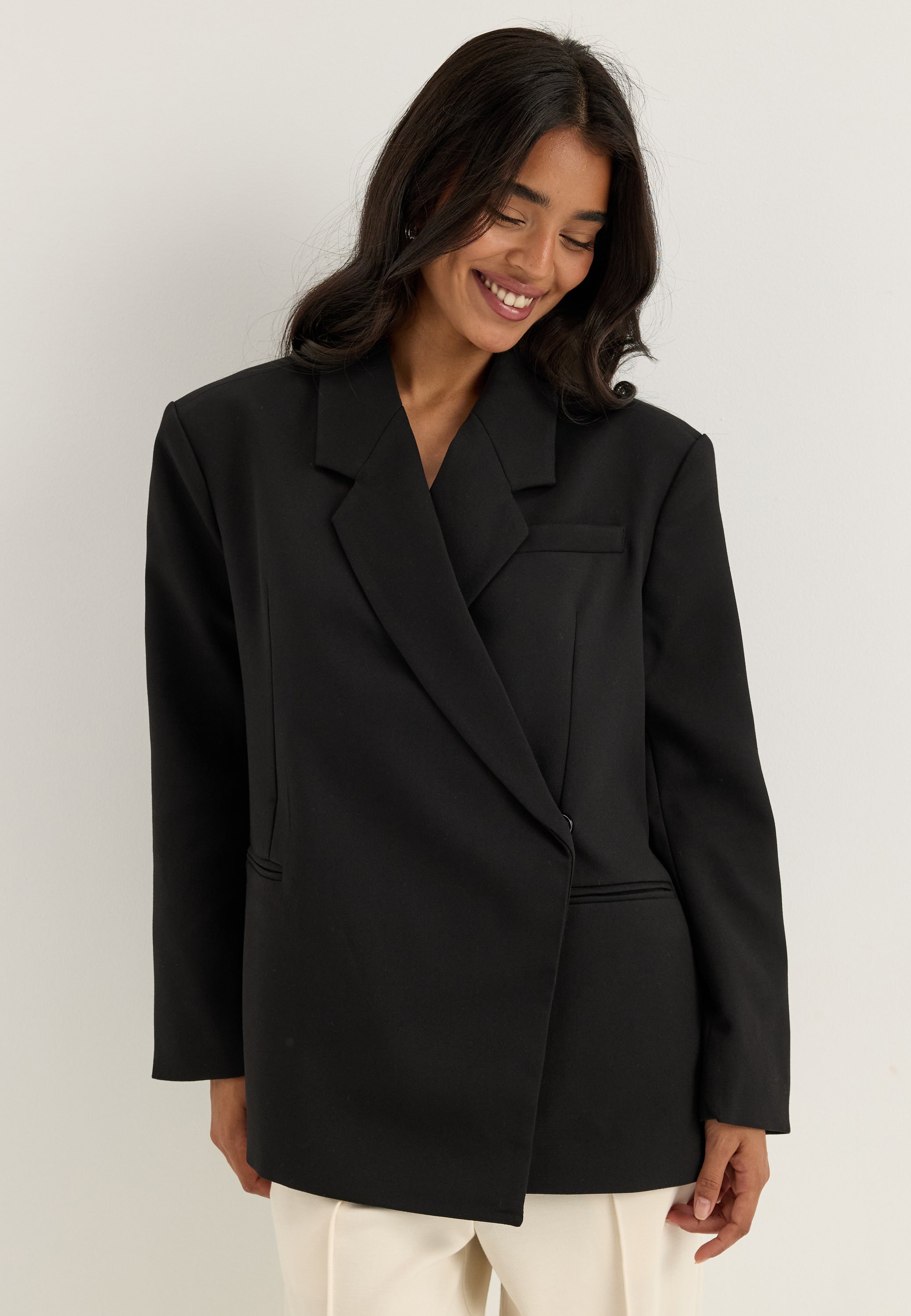 VERO MODA Vmelma Ls Oversized Slit Blazer