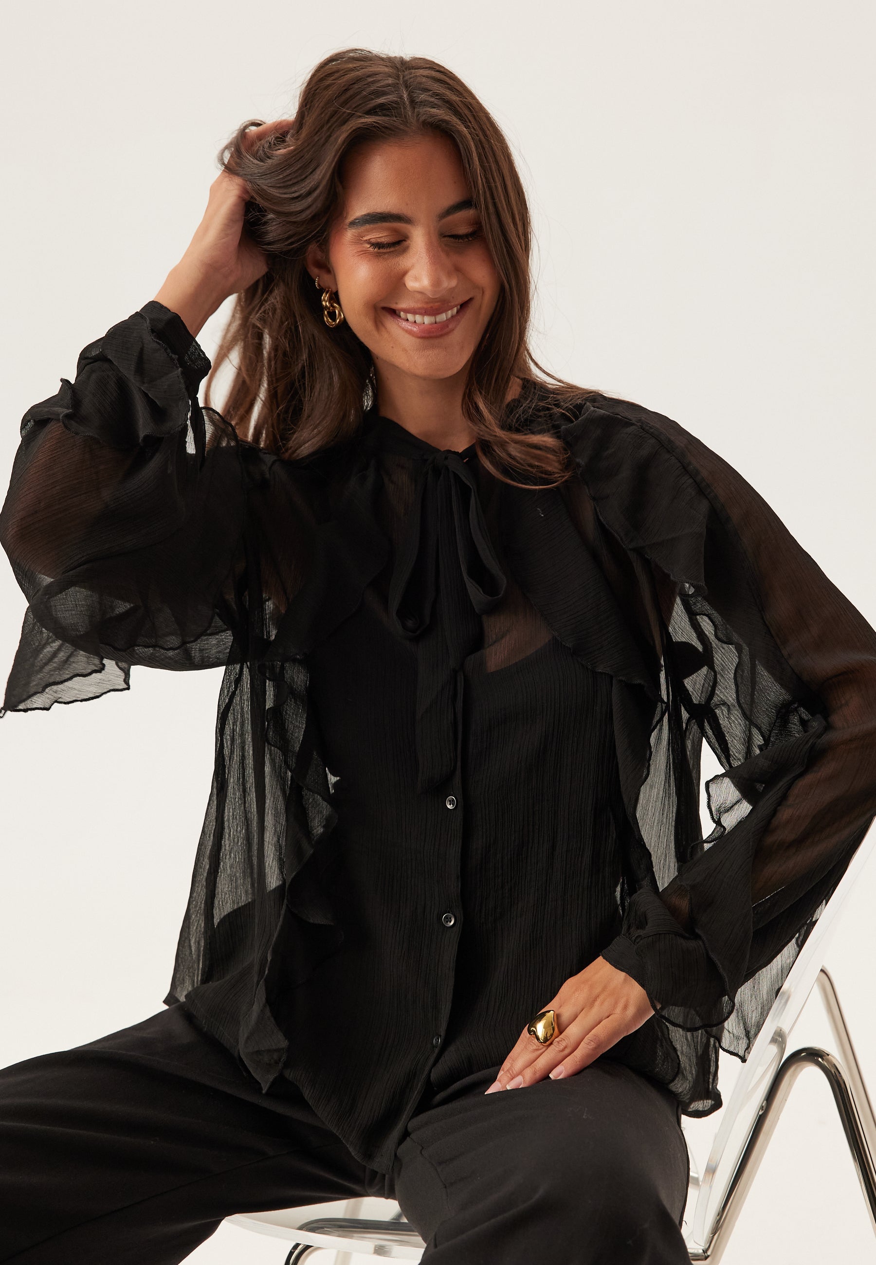 ONLY Onltaryn Ls Romantic Ruffle Bl