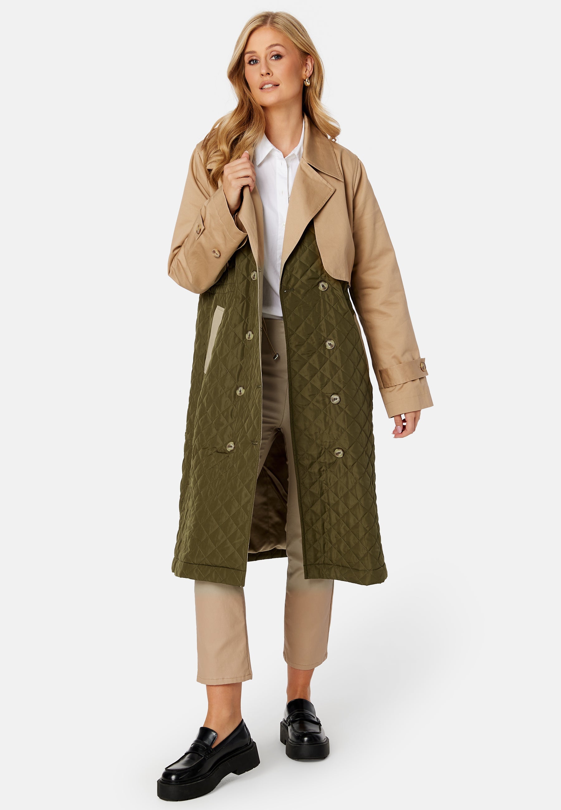 YAS Regina Padded Trench Coat