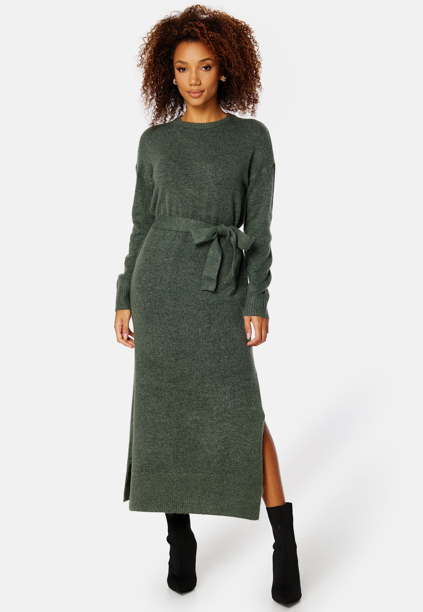 VILA Cilia L/S Long Knit Dress