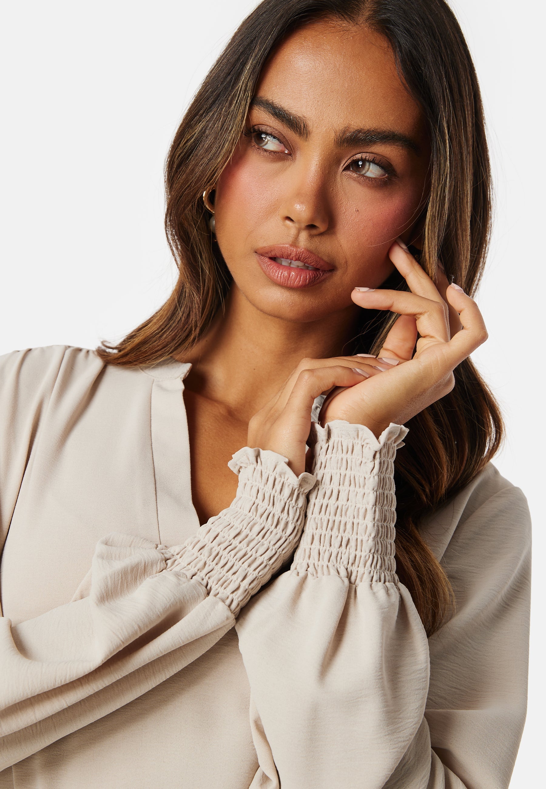 ONLY Onlmette V-Neck Smock Top