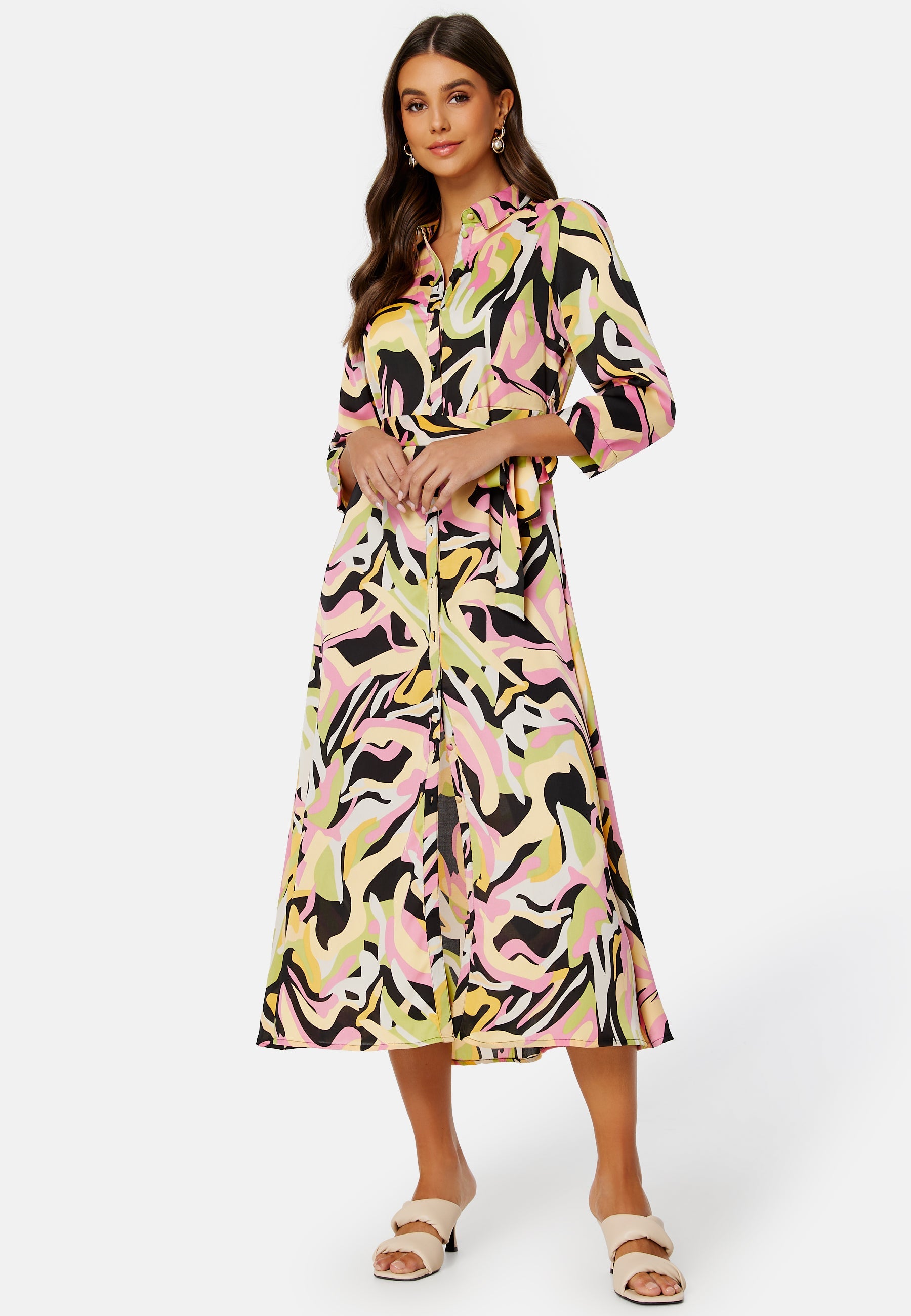 Pieces Barry April 3/4 Midi Dress