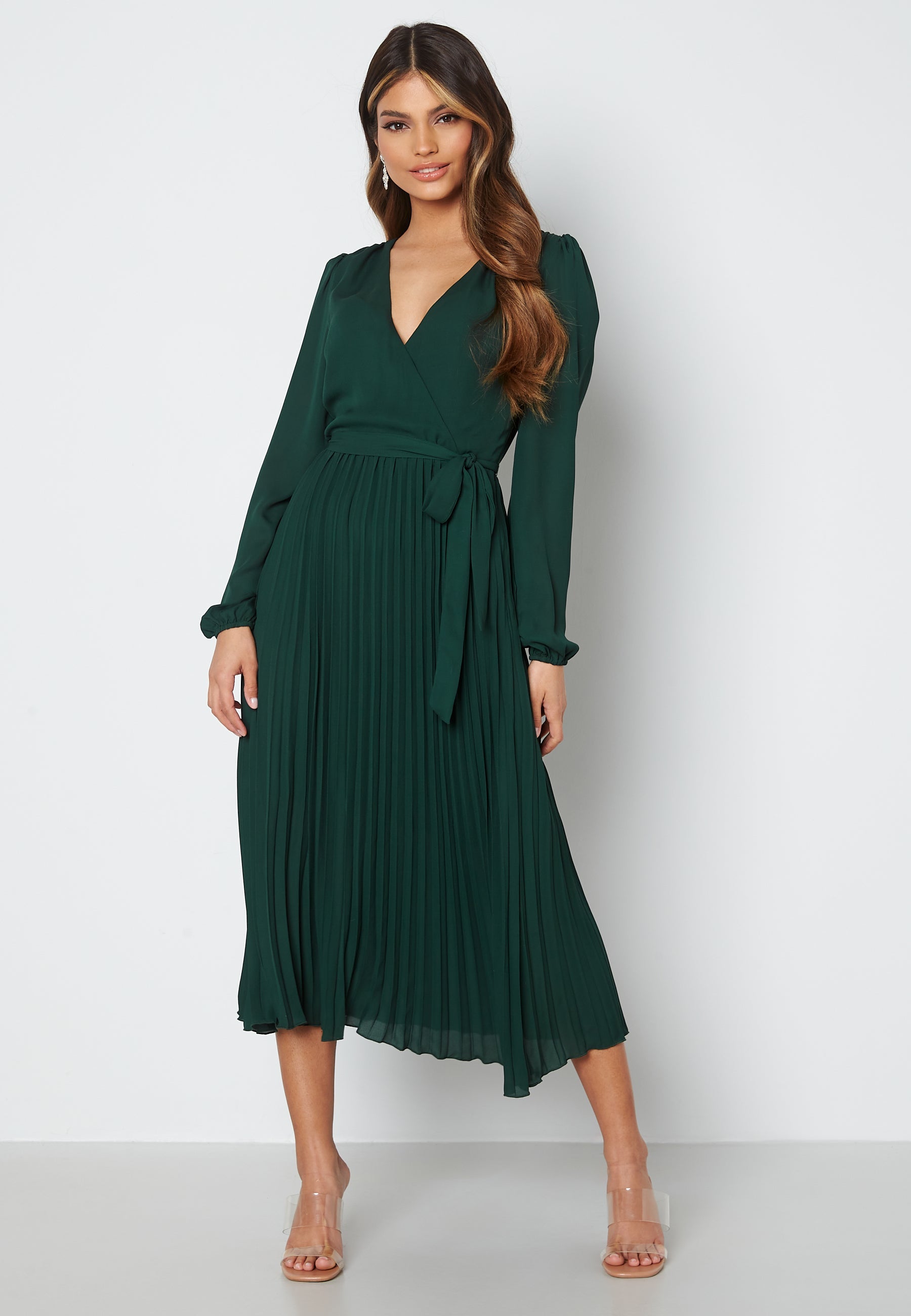 Bubbleroom Occasion Christa Pleated Midi Dress