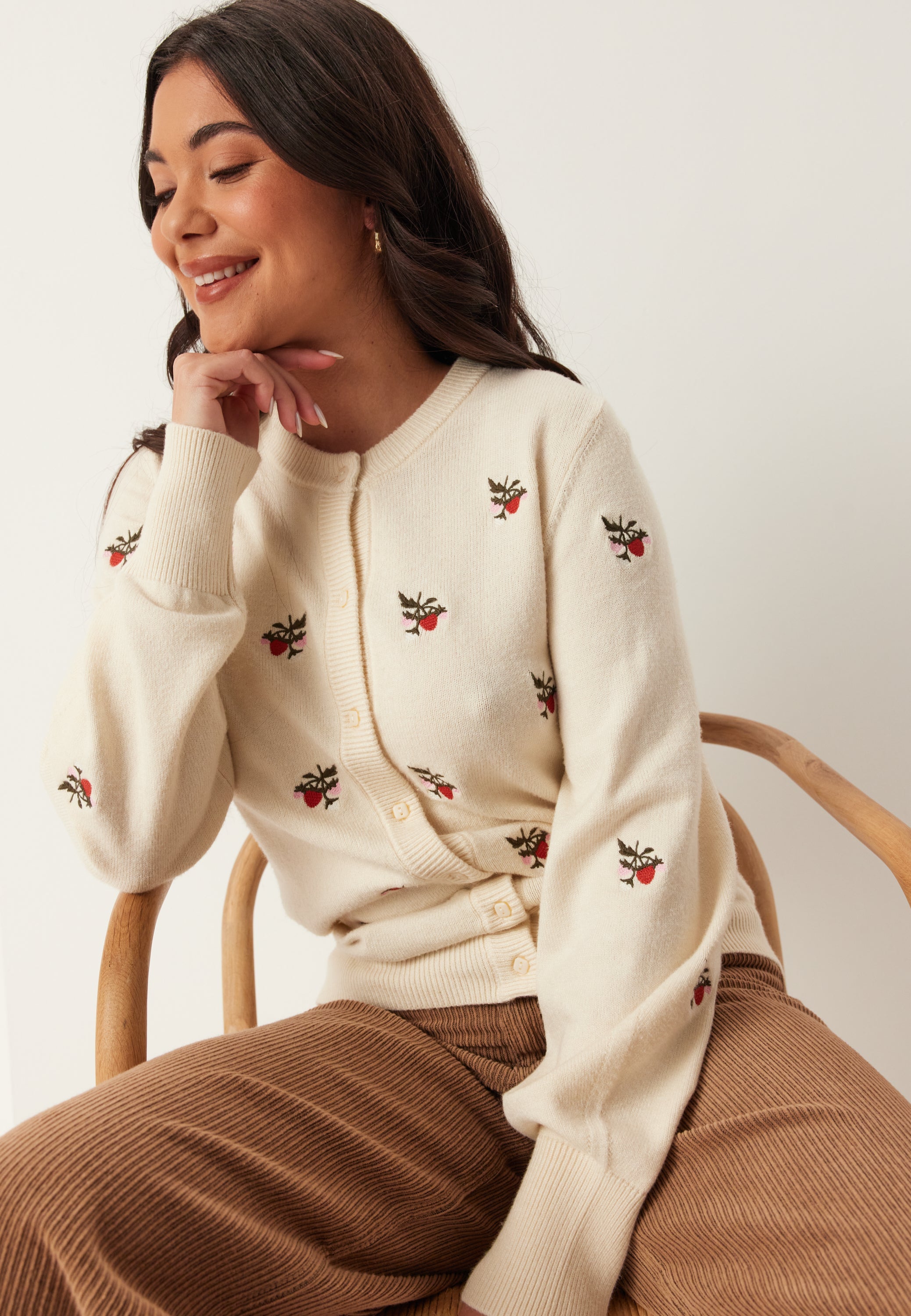 OBJECT Objebba Thess L/S RE KNIT CARDIGAN