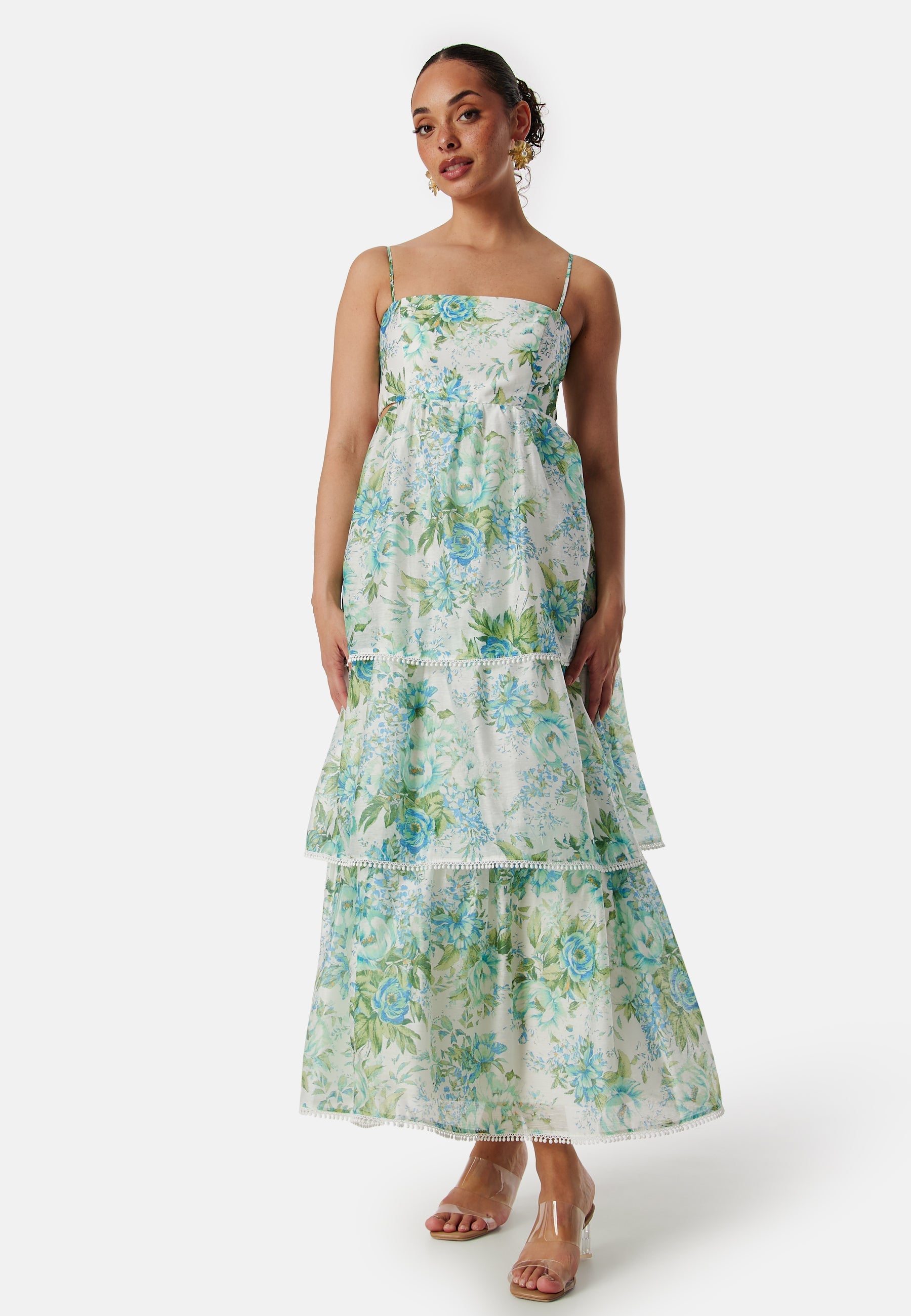 FOREVER NEW Shauna Scallop Trim Midi Dress