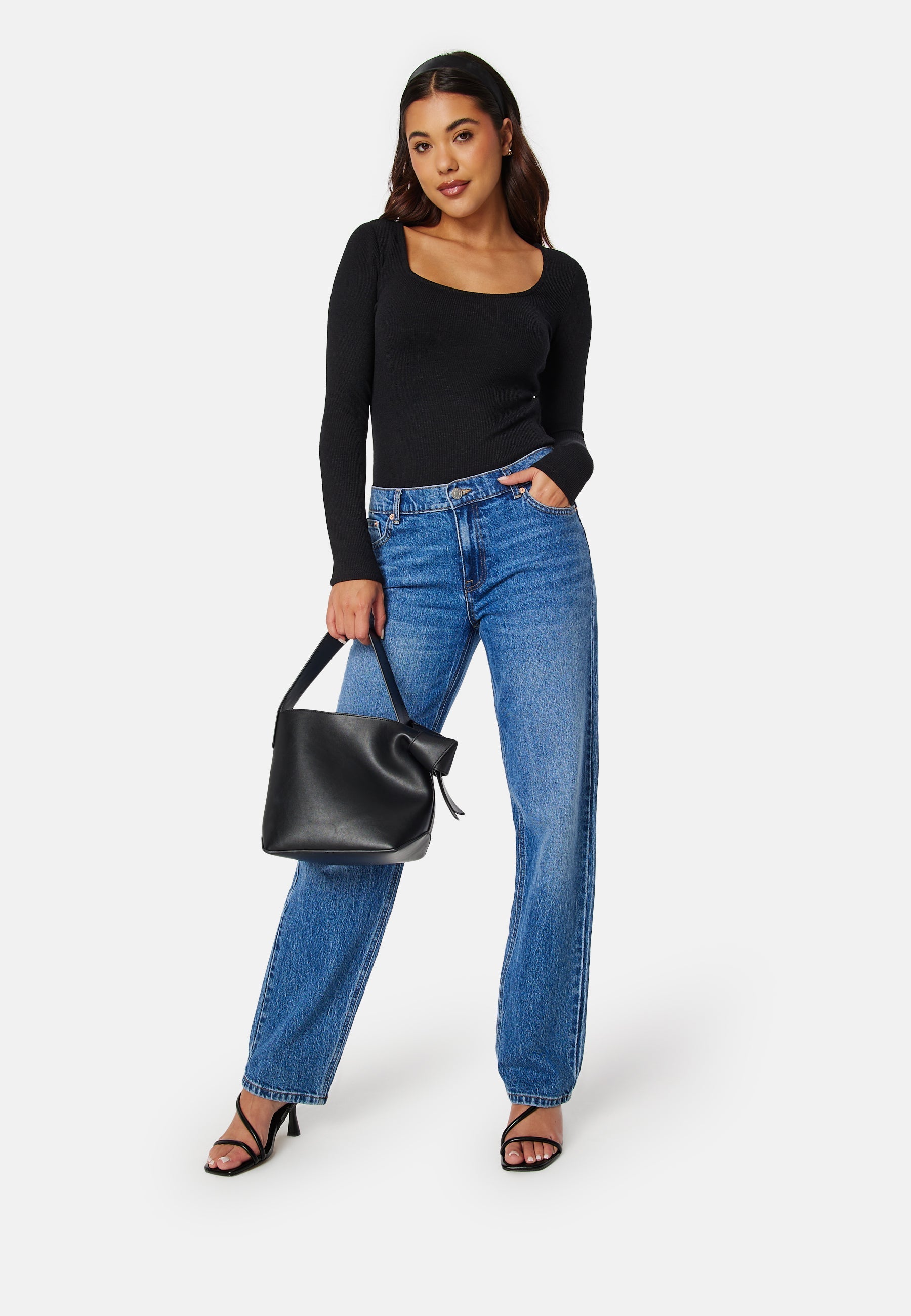 BUBBLEROOM Skyla round neck top