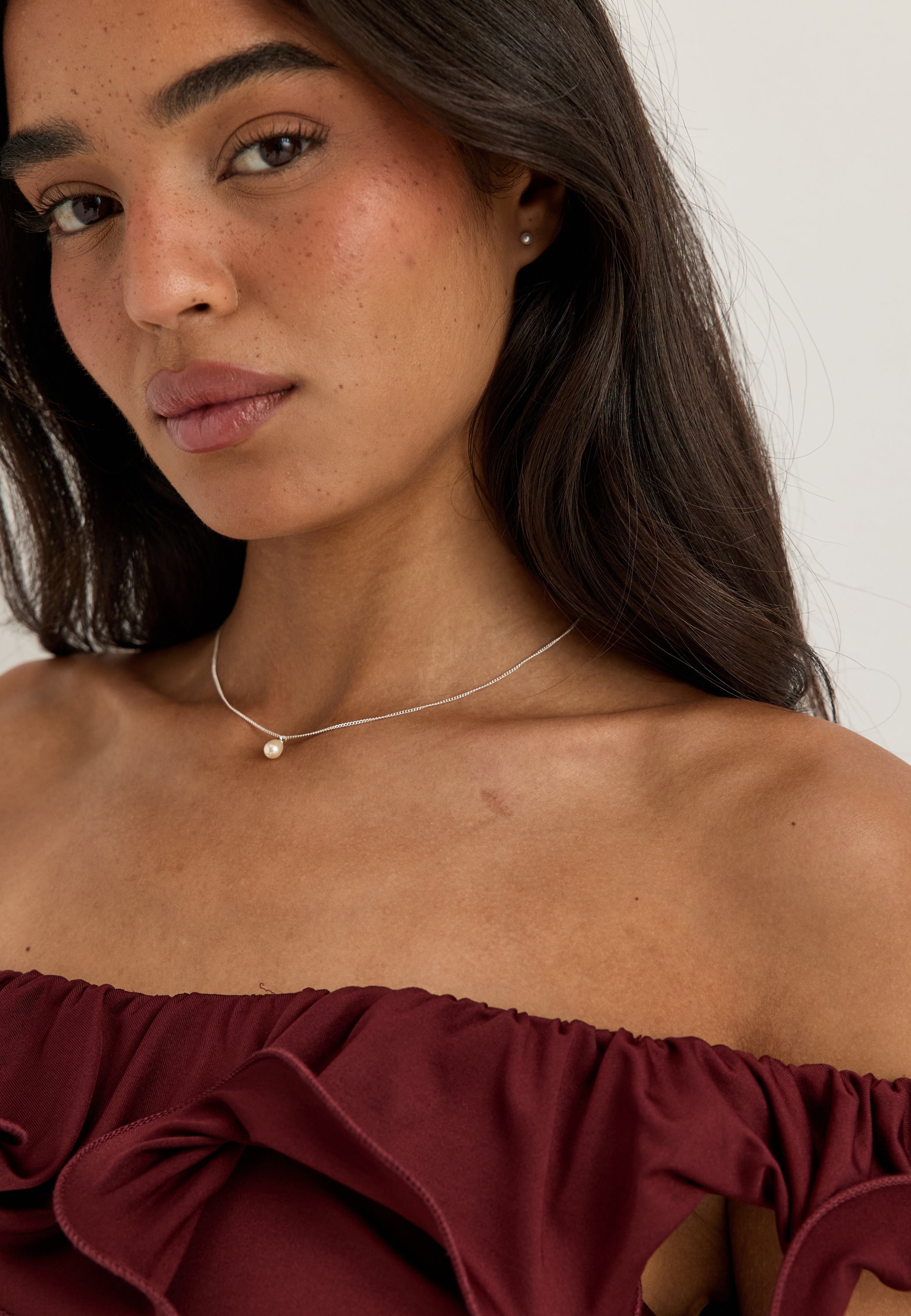 PILGRIM Evena Gift Set, Necklace & Earstuds, silver-plated