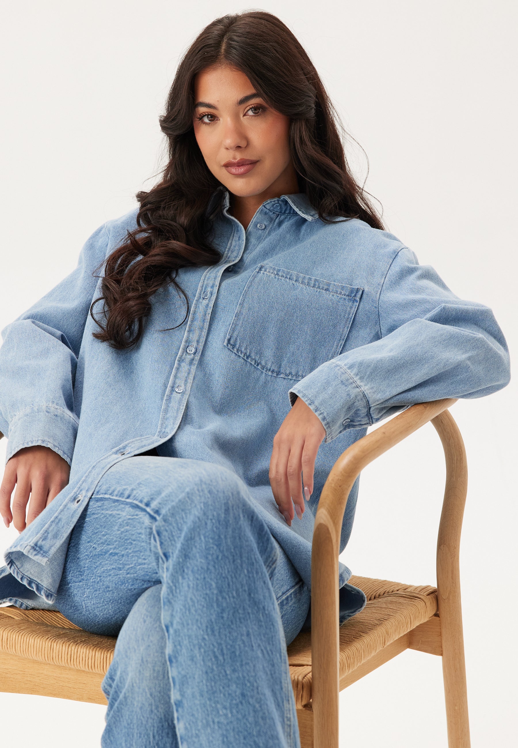 Pieces Pcmaisie Ls Denim Shirt