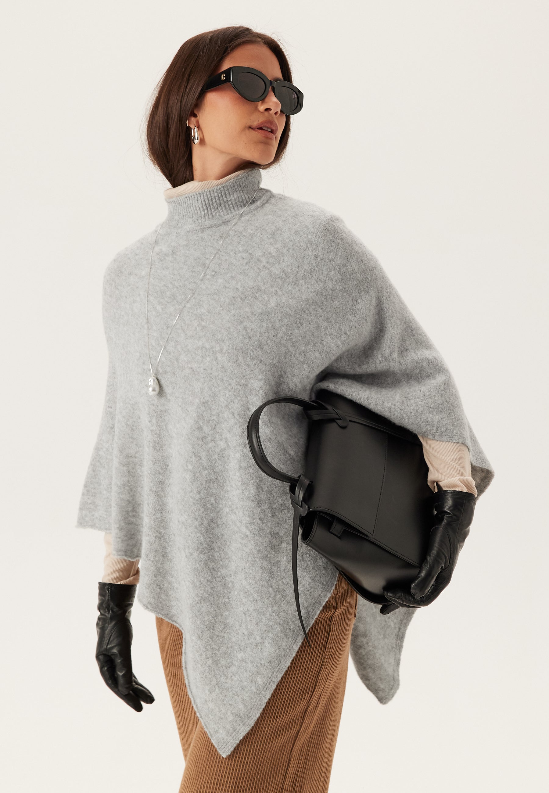 Pieces Pcfortuna High Neck Poncho