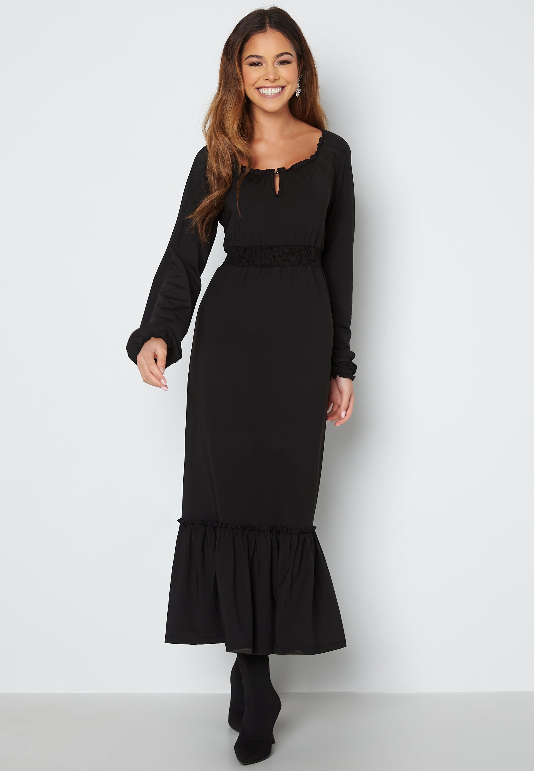 Happy Holly Lacey long sleeve dress