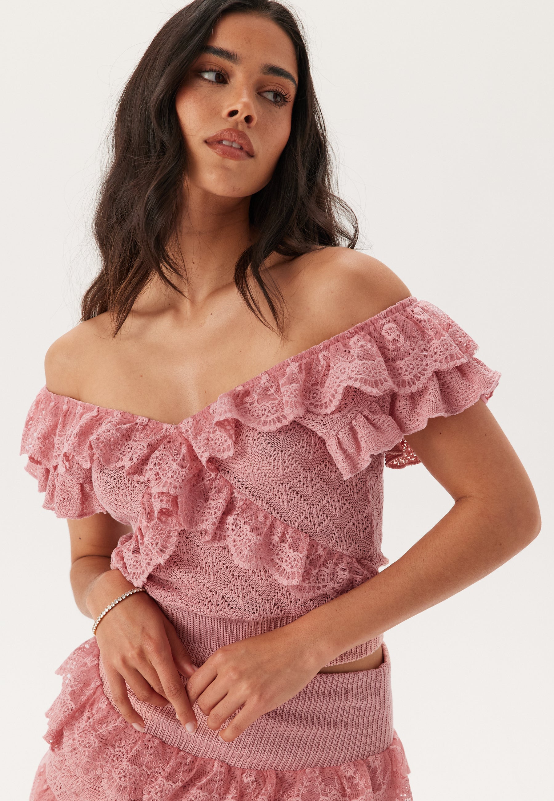 Andrea Norrman X Bubbleroom Knitted Frill Top