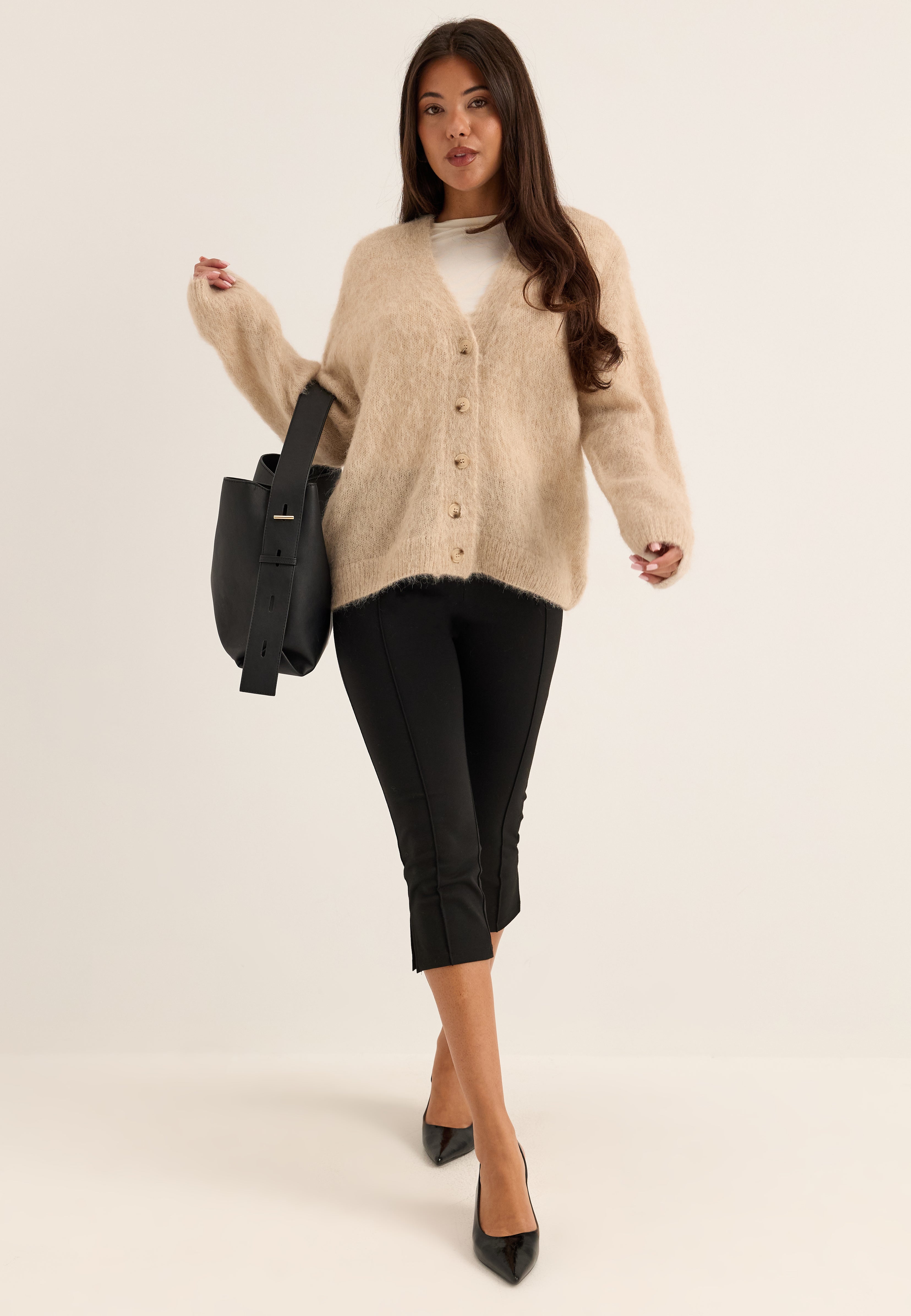 Object Collectors Item Objharry L/S LO KNIT CARDIGAN