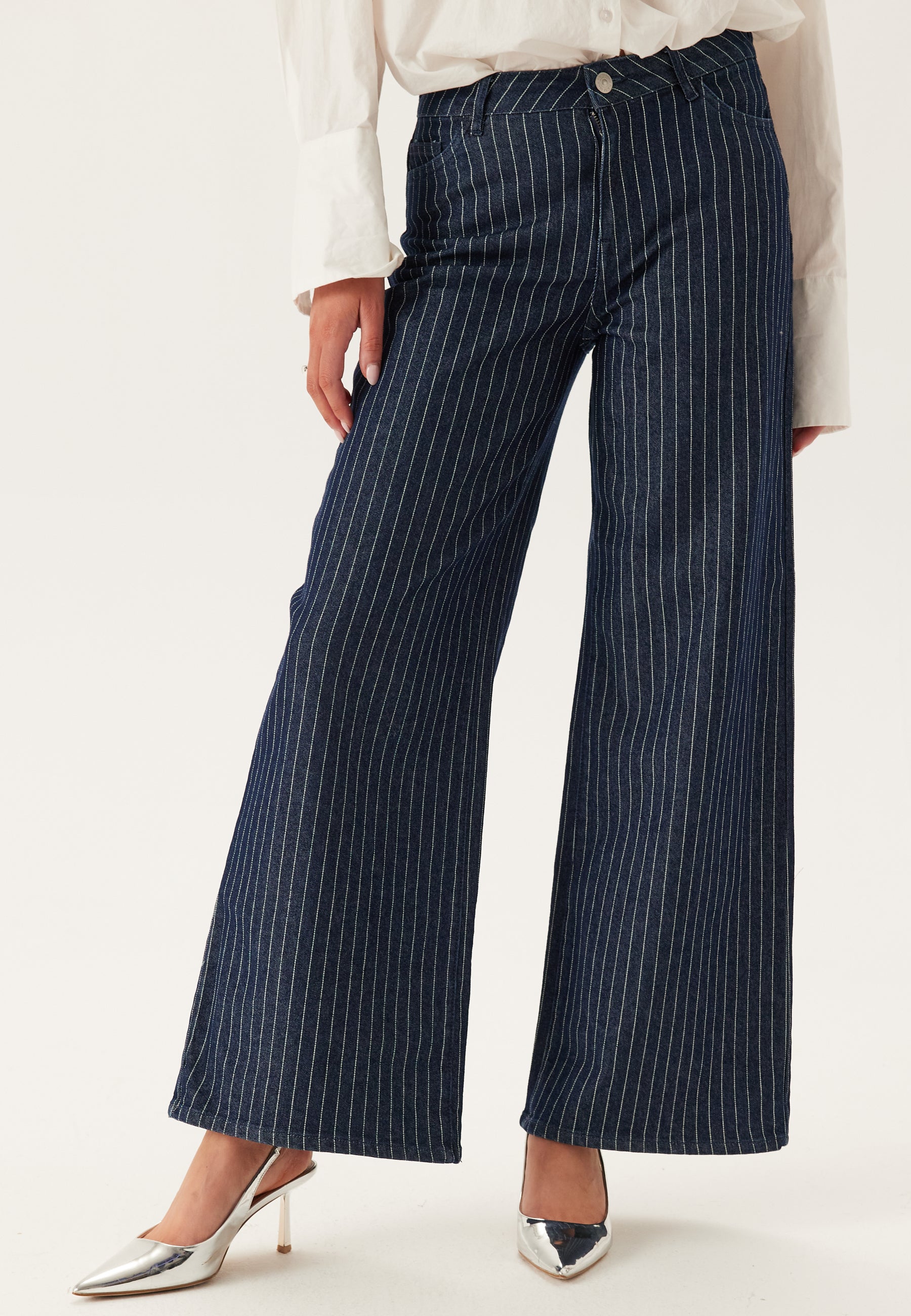 Pieces Pcrose Mw Wide Denim Jeans
