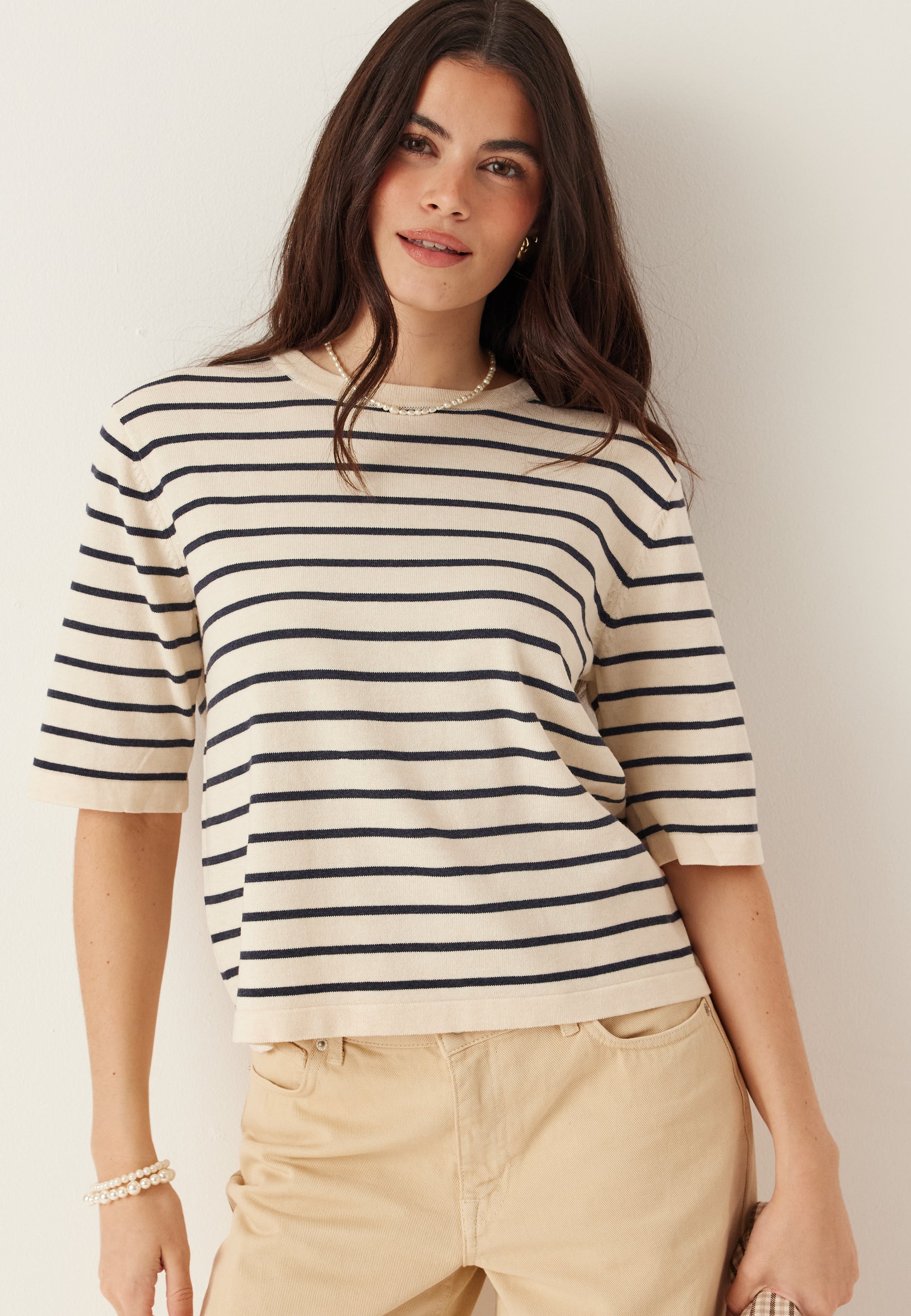 VILA Vimalu O-neck 2/4 KNIT TOP