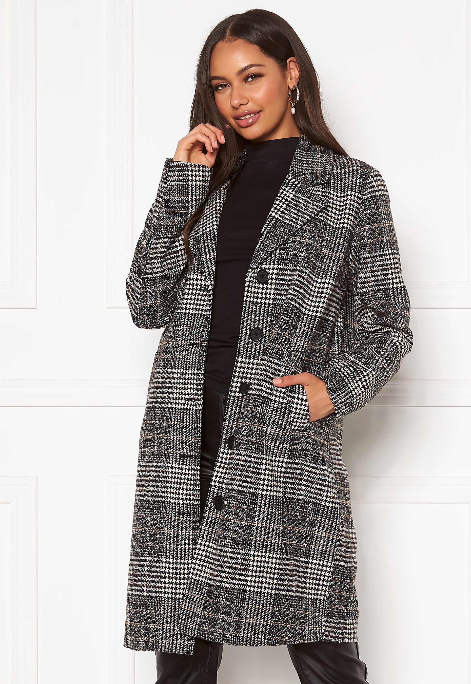 Happy Holly Corinne checked coat
