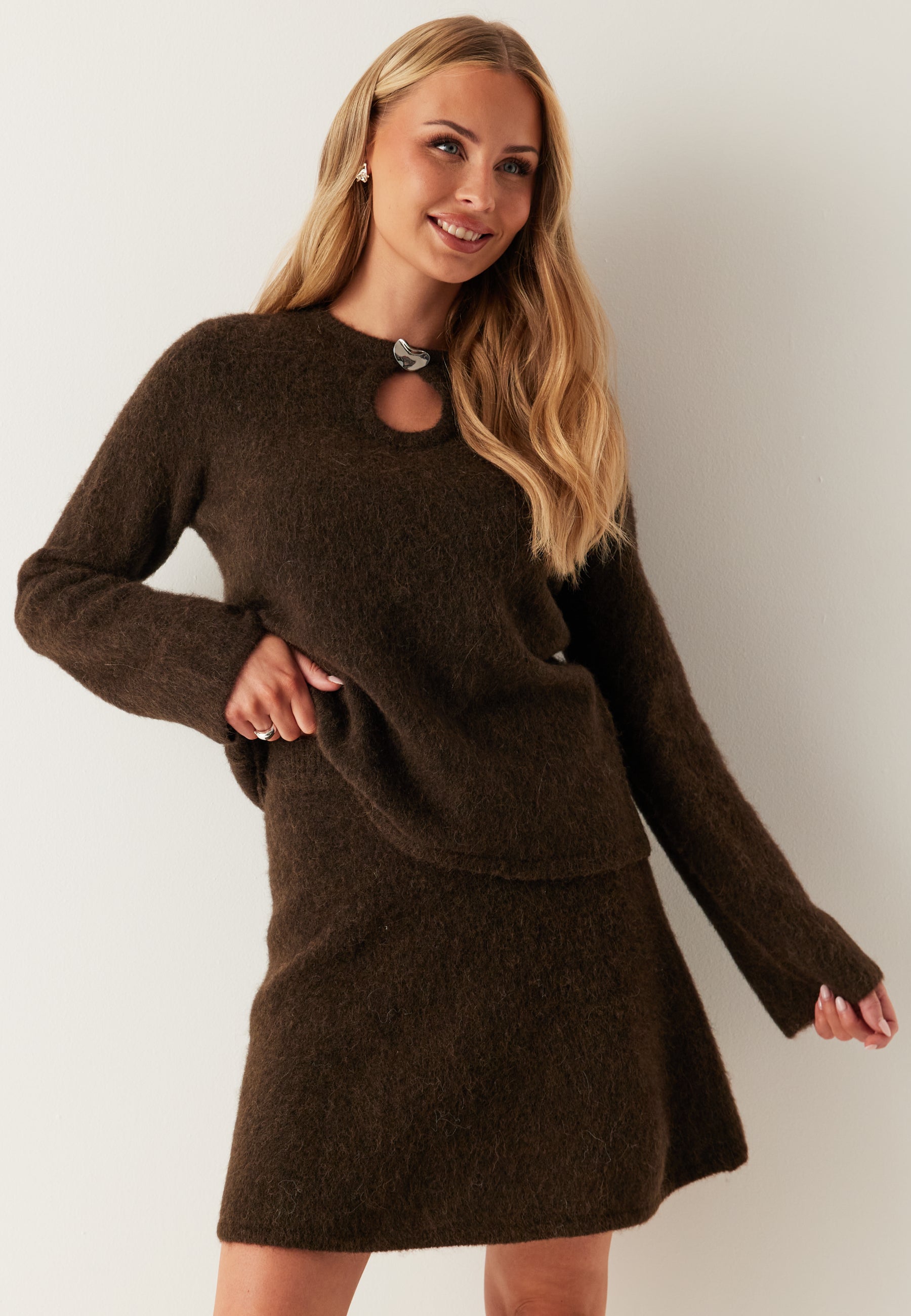 SELECTED Slflulu Brushed Hw Knit Skirt