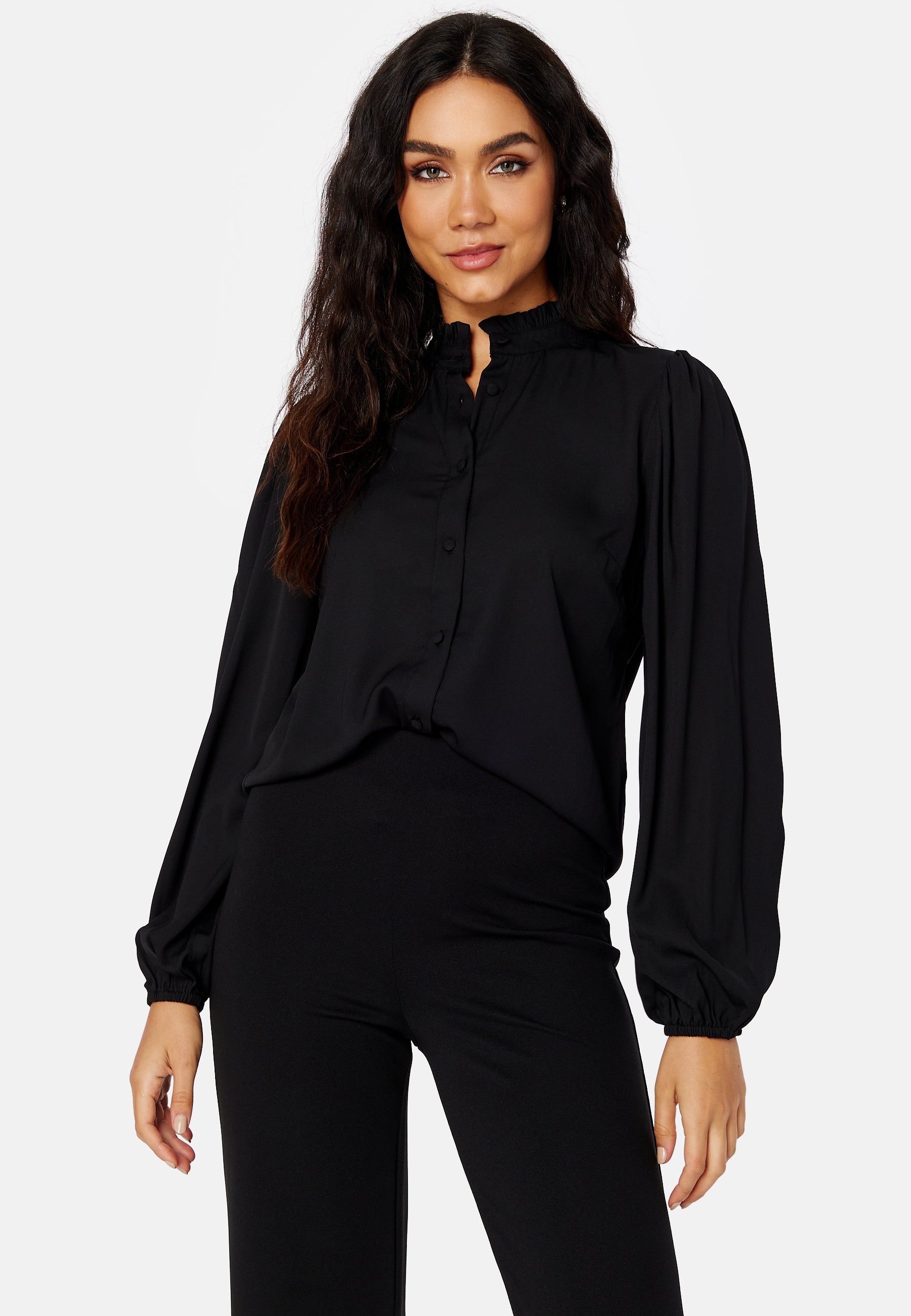 Happy Holly Celine Frill Collar Blouse