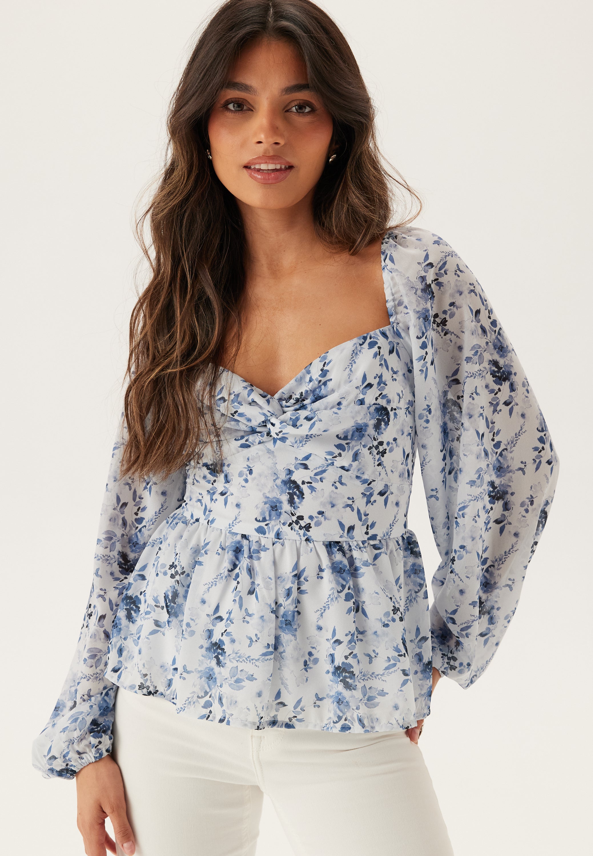 BUBBLEROOM Twist Detail Blouse