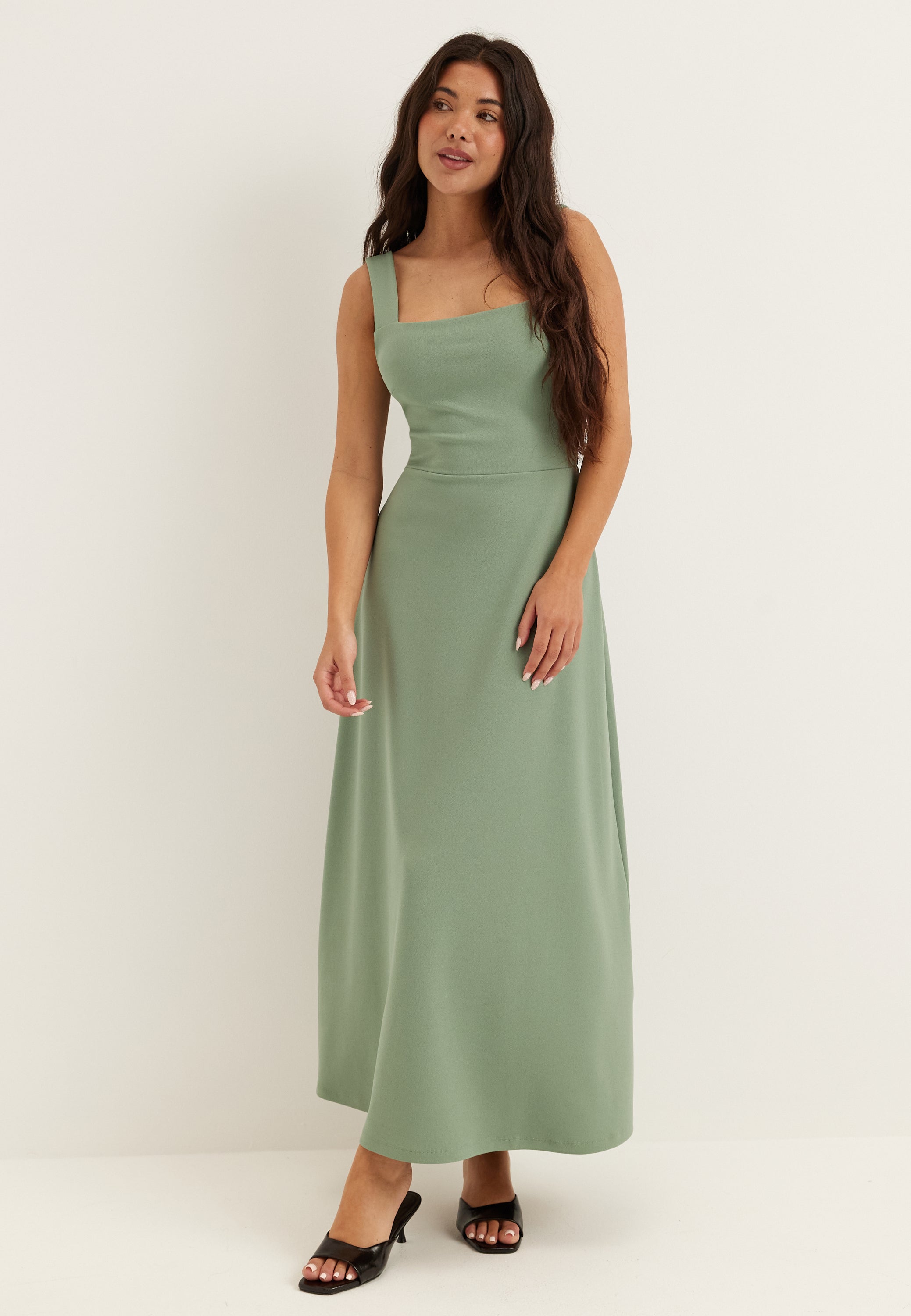 BUBBLEROOM Square Neck Corset Dress