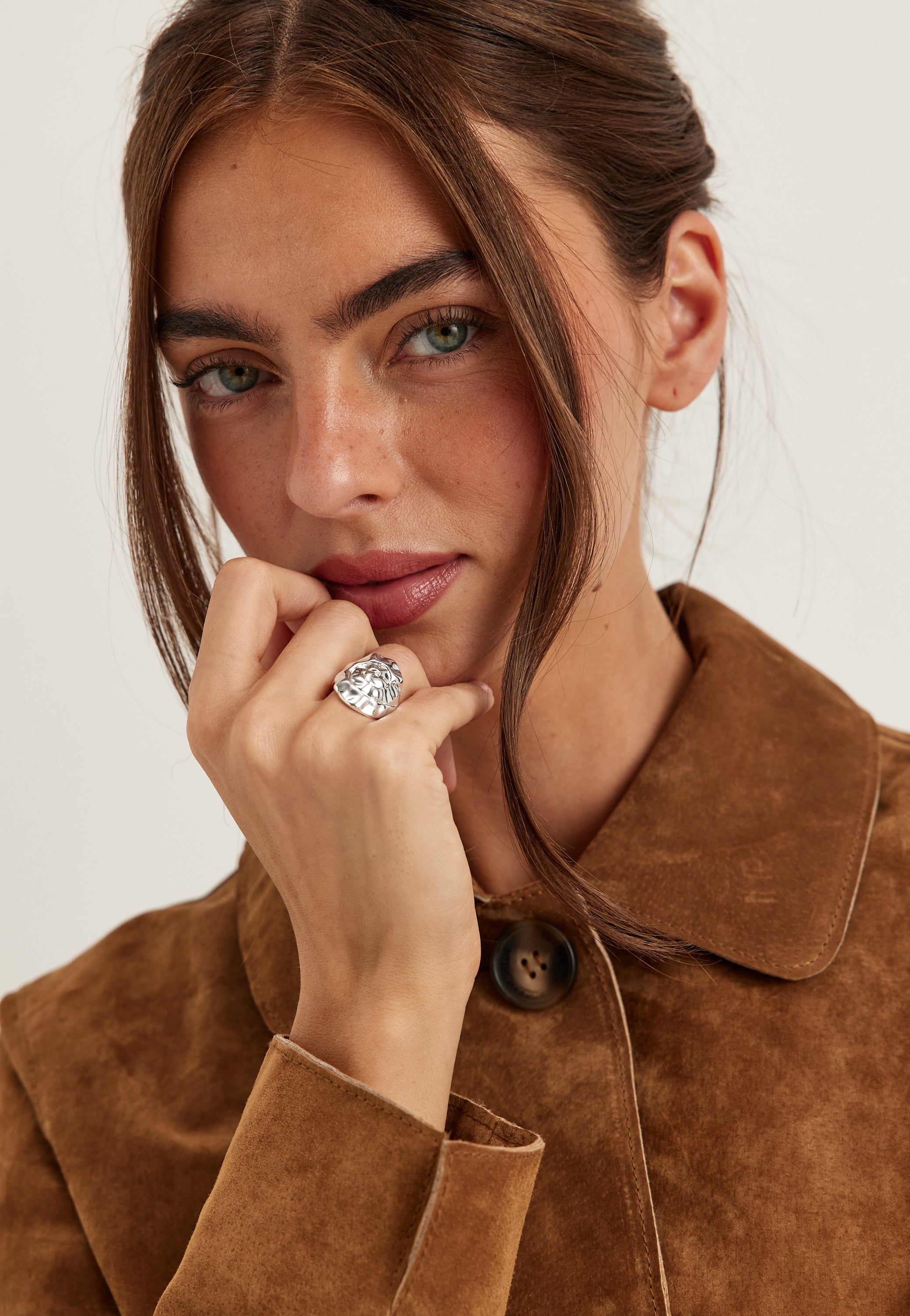 Pilgrim Haze Ring Silver-plated