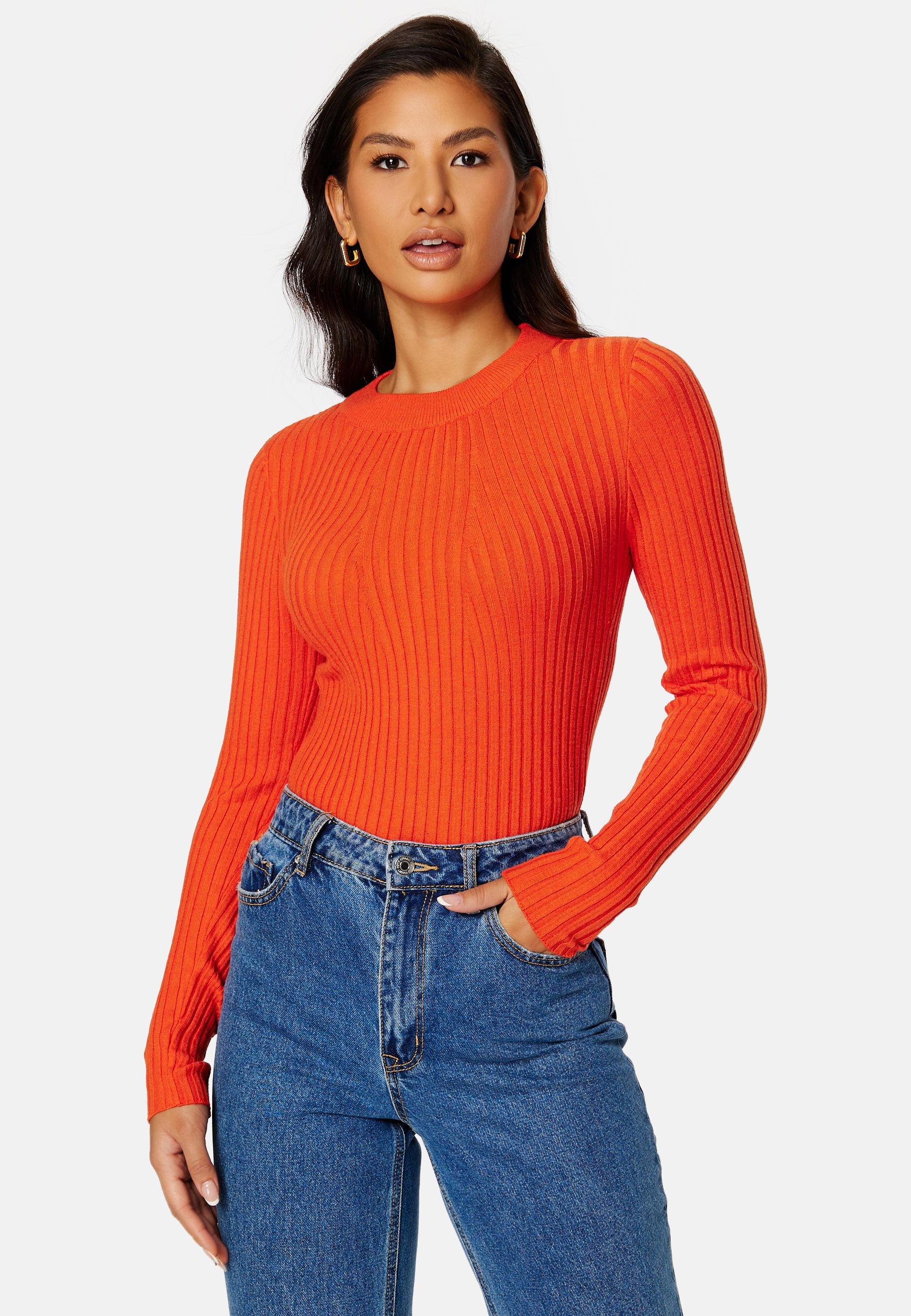Pieces Crista LS O-Neck Knit