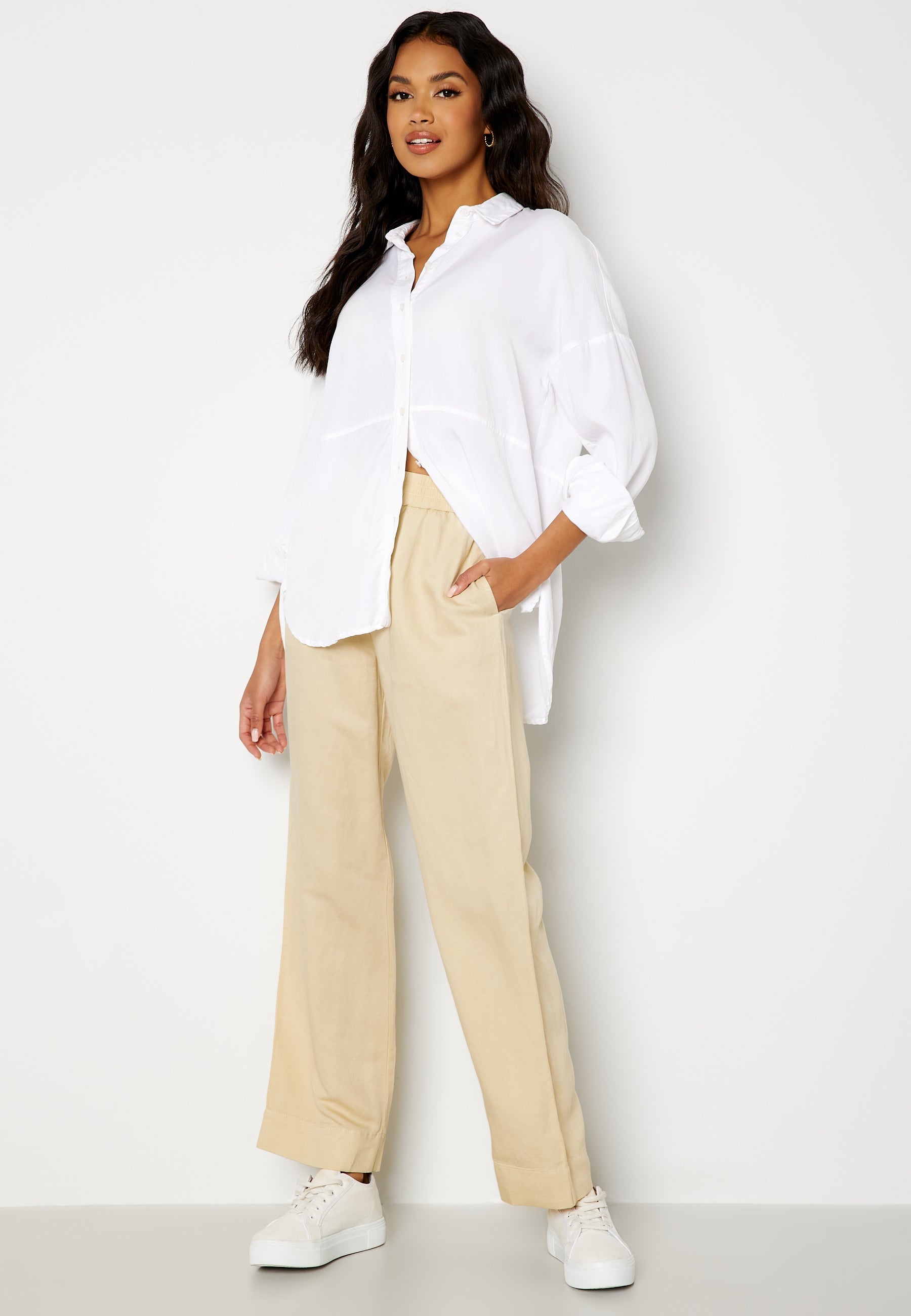 GANT Linen Viscose Pull-On Pants