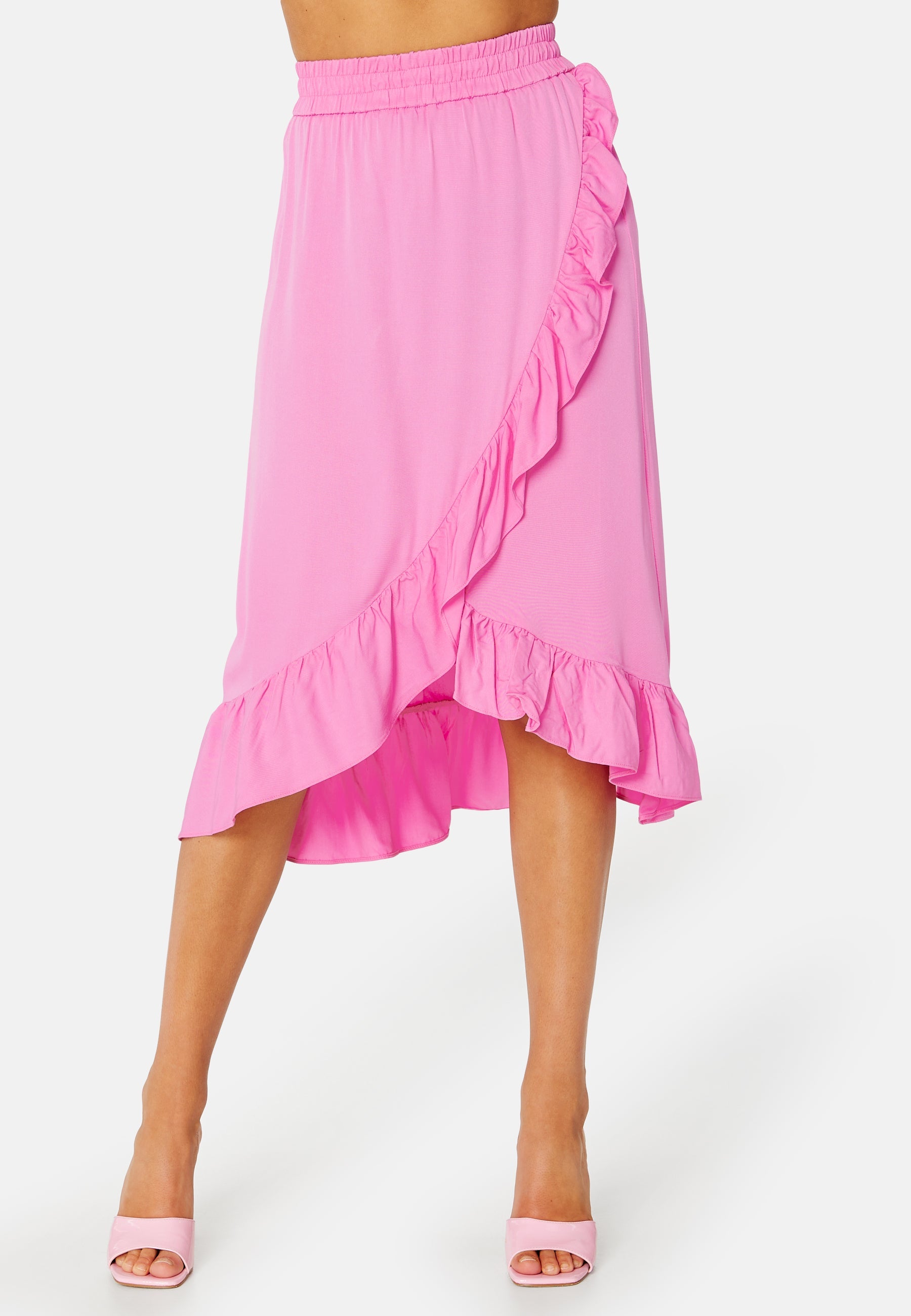 VILA Vero HW Flounce Skirt