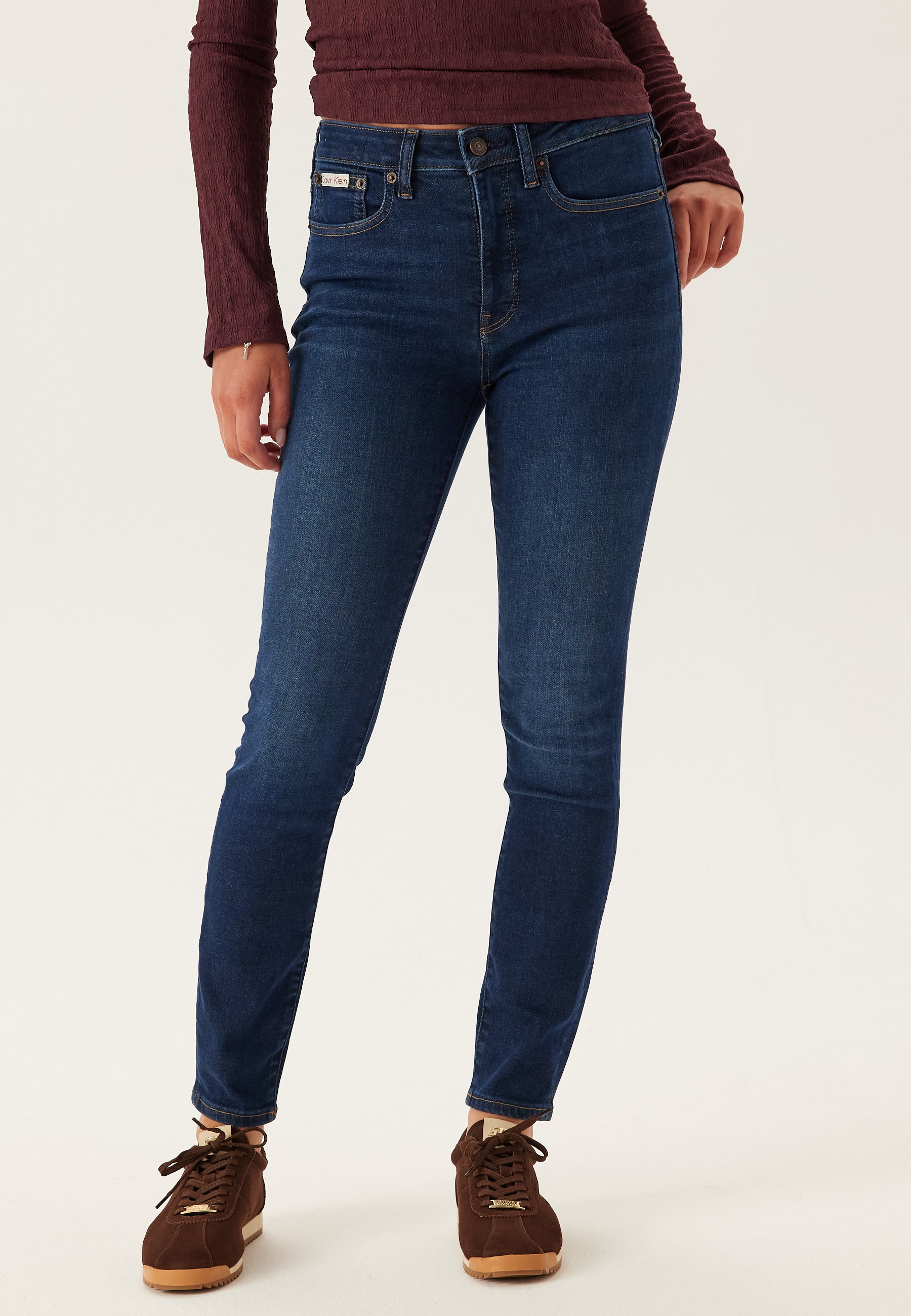 Calvin Klein Jeans Mid Rise Skinny Blue Orbit