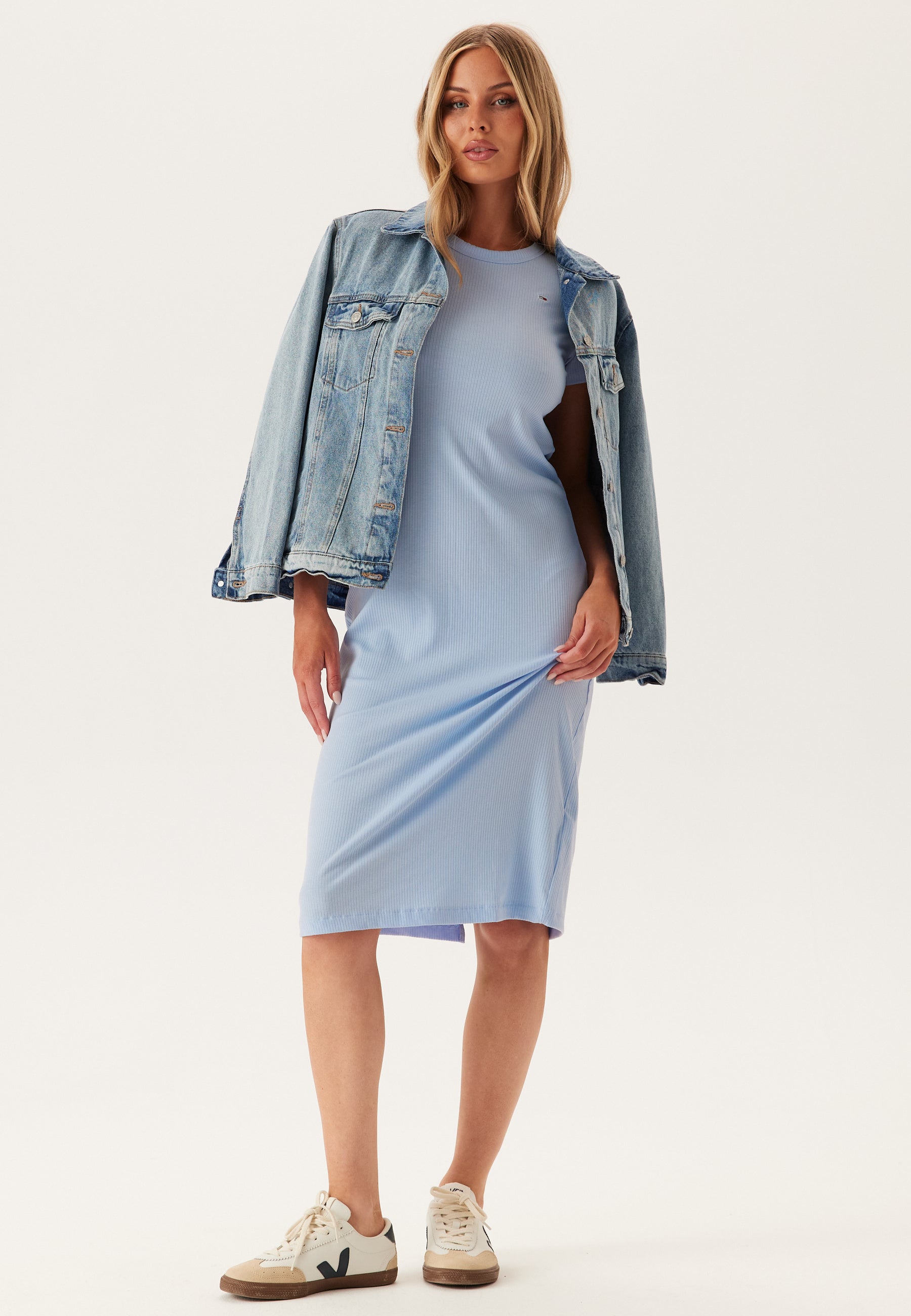 TOMMY JEANS Tjw Rib Bodycon Midi Dress