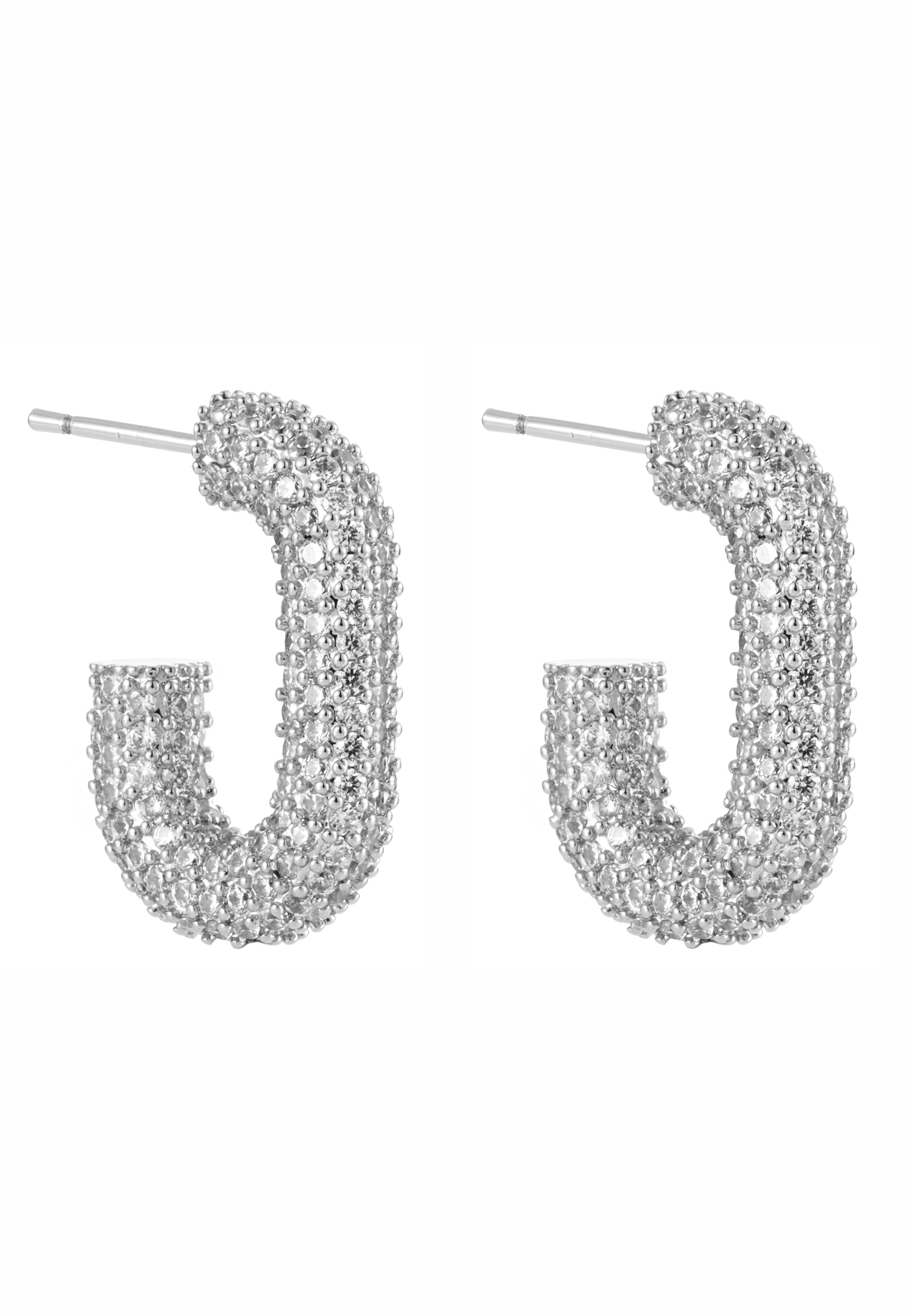 BY JOLIMA U Rock Crystal Earrings