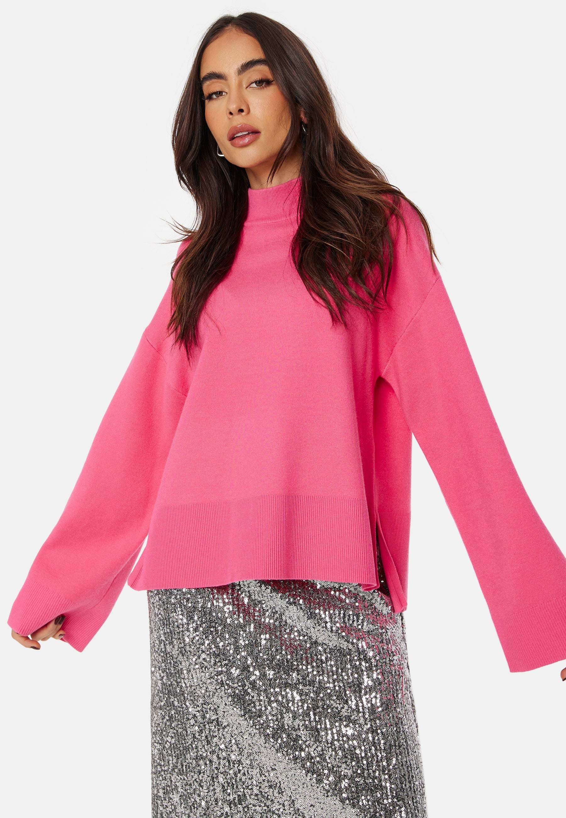 Pieces Pcfenda LS High Neck Knit