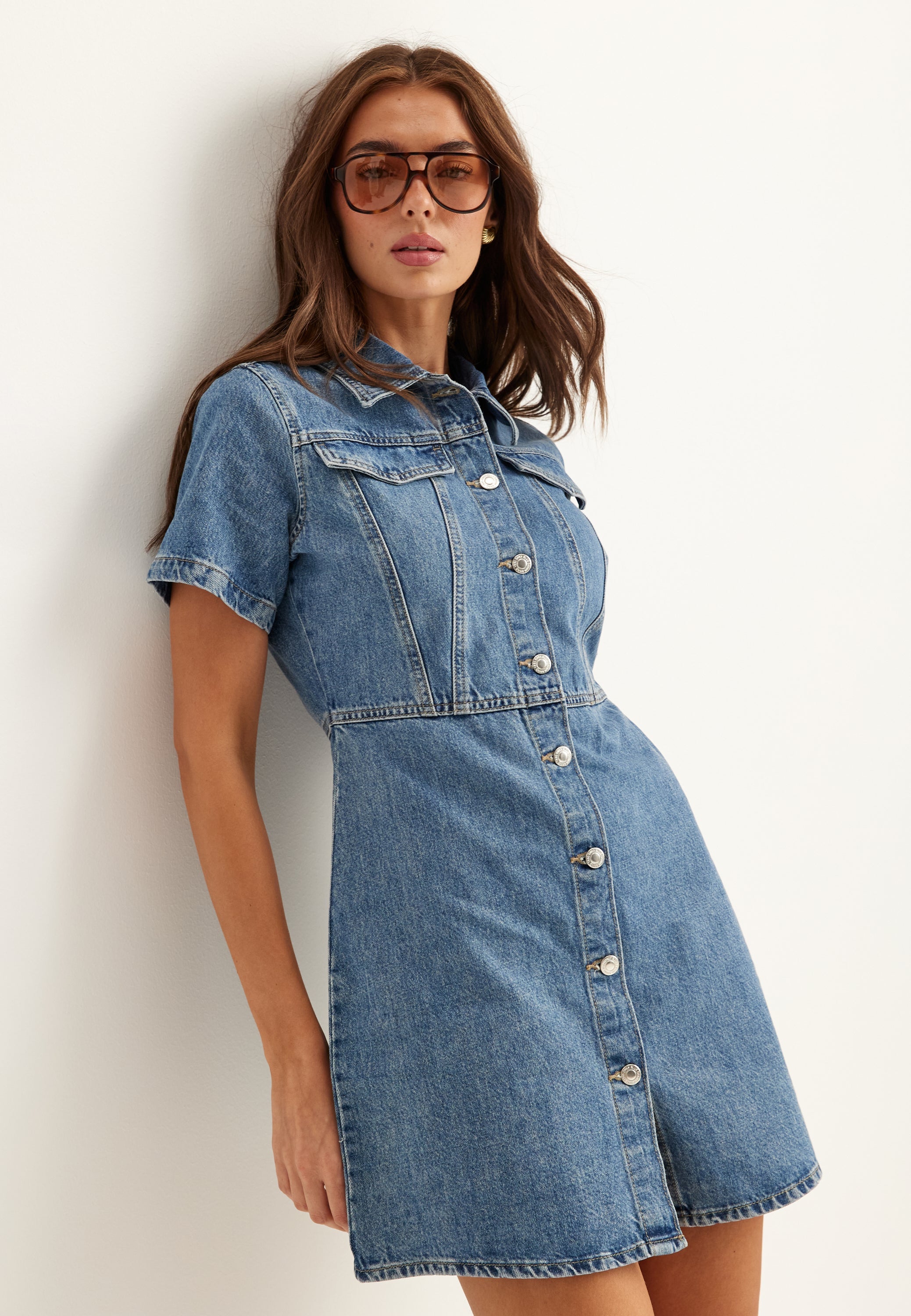 ONLY Onlmalia S/S DNM DRESS AKM NOOS