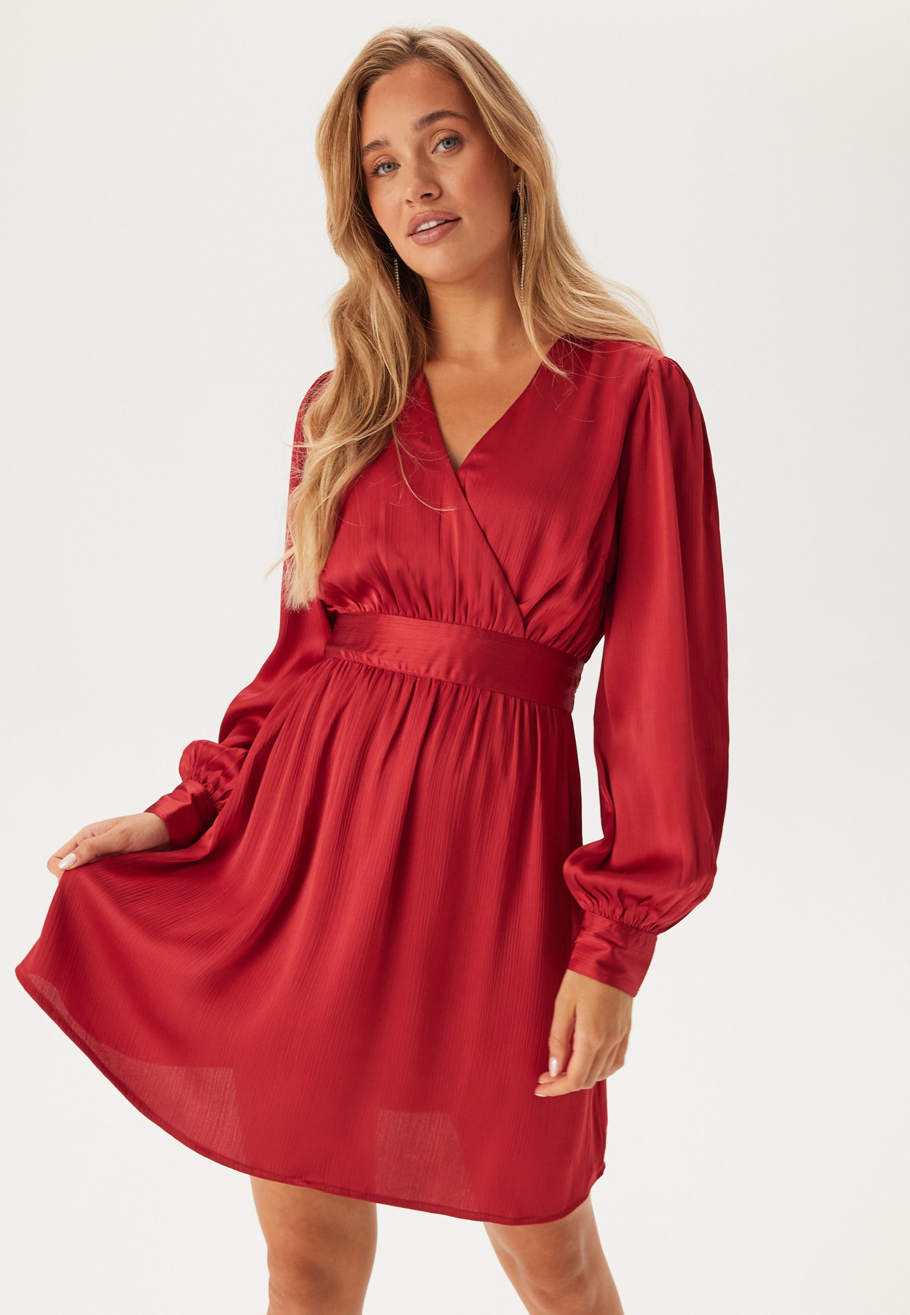 BUBBLEROOM Wrap L/S Dress