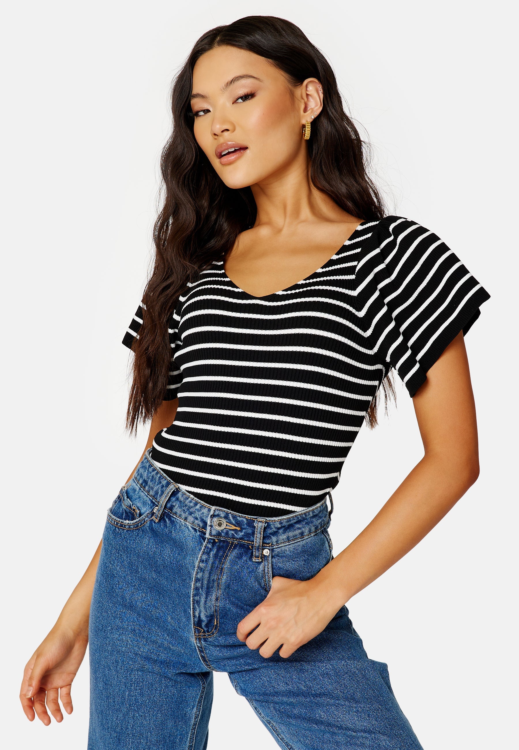 ONLY ONLLeelo Stripe S/S BackPullover