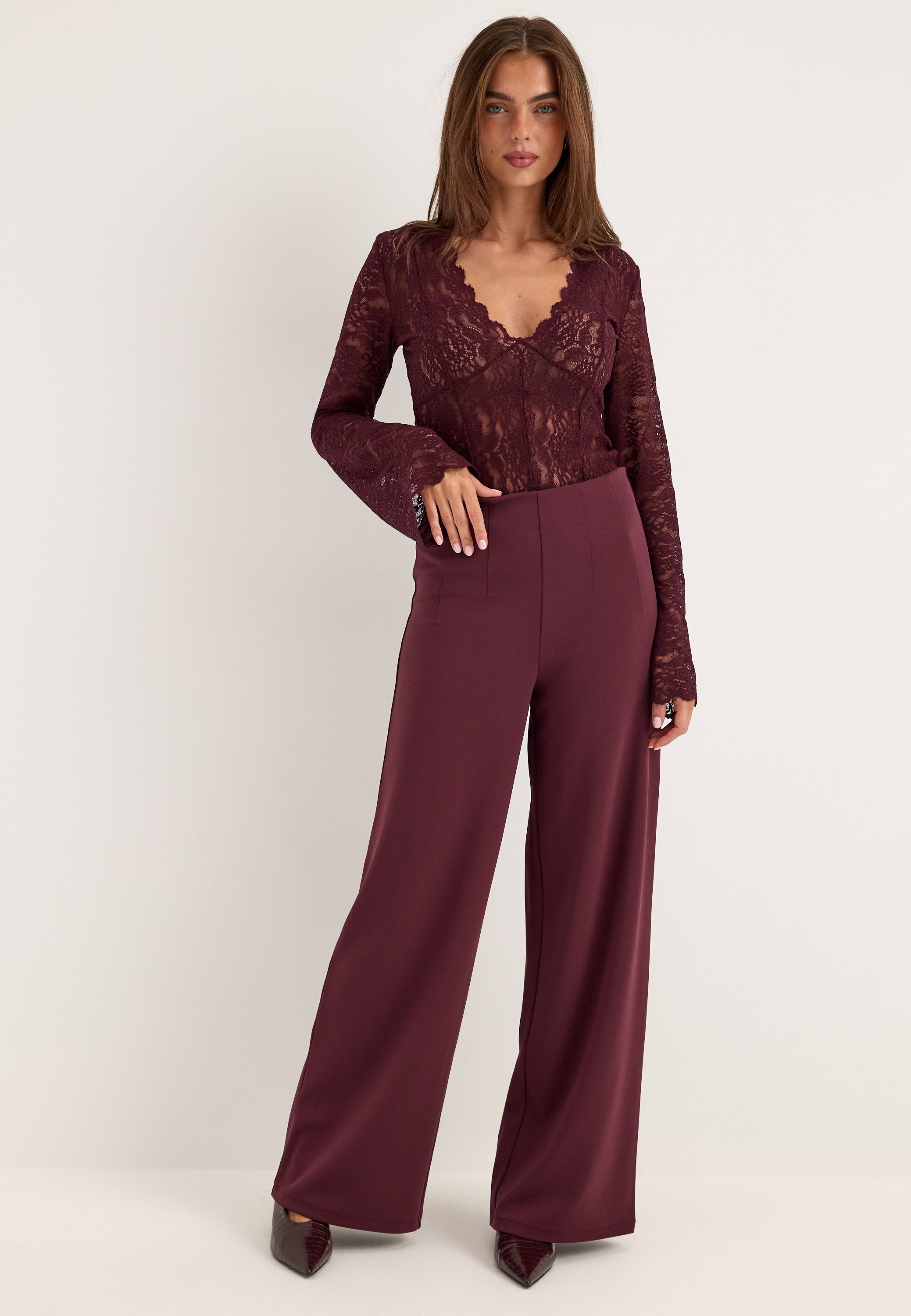 BUBBLEROOM High Wide Soft Trousers