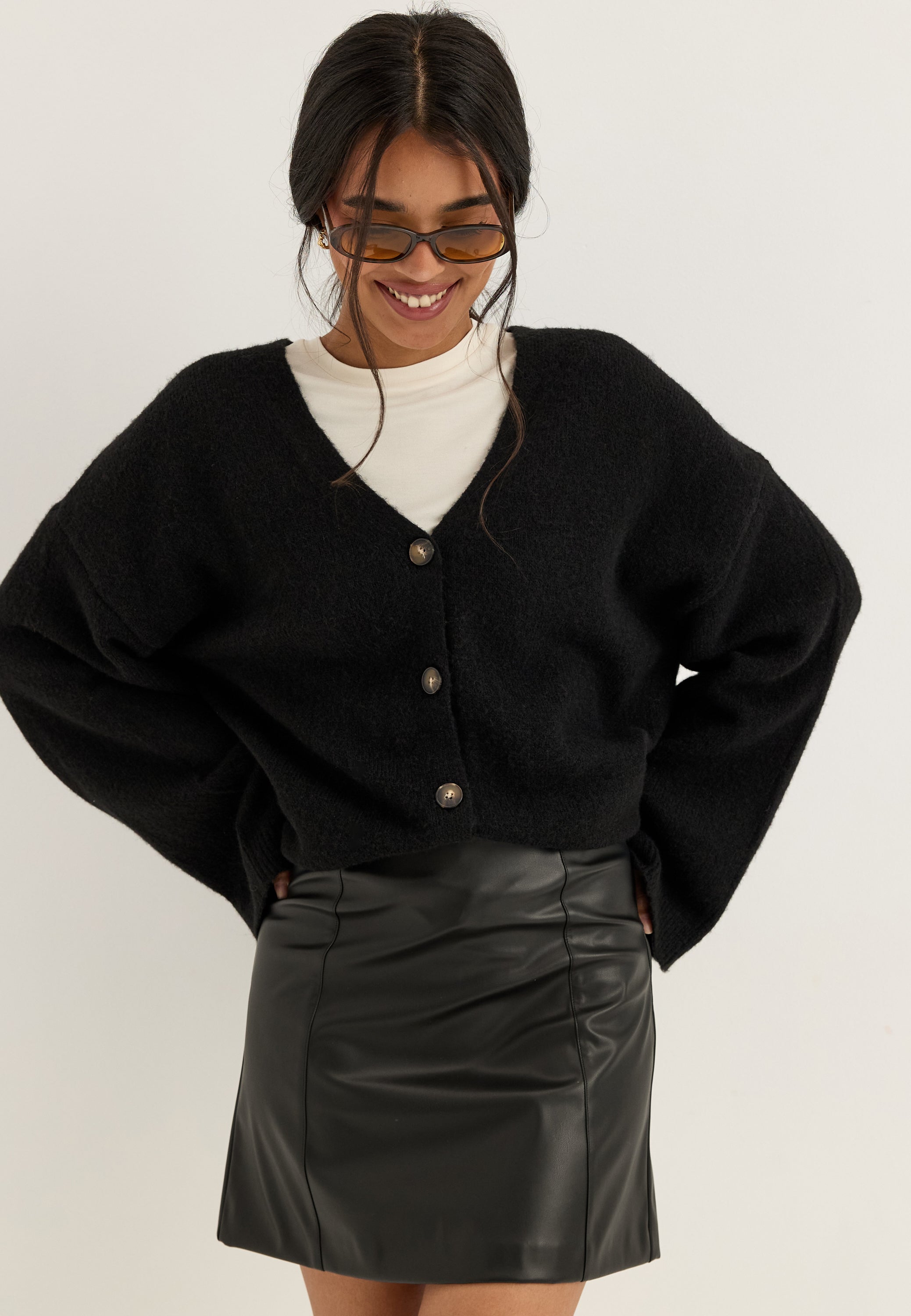 BUBBLEROOM PU Mini Skirt