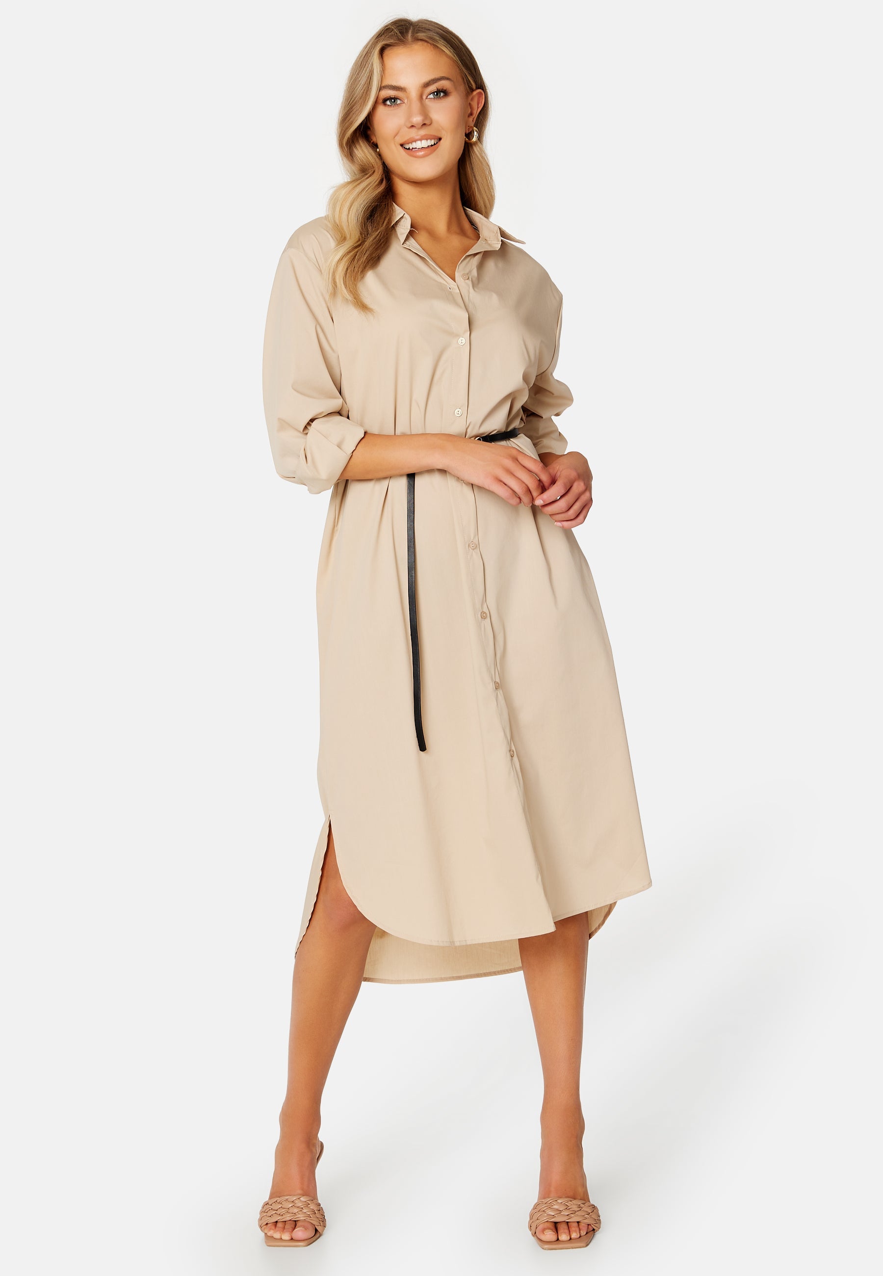 VILA Gimas L/S Midi Shirt Dress