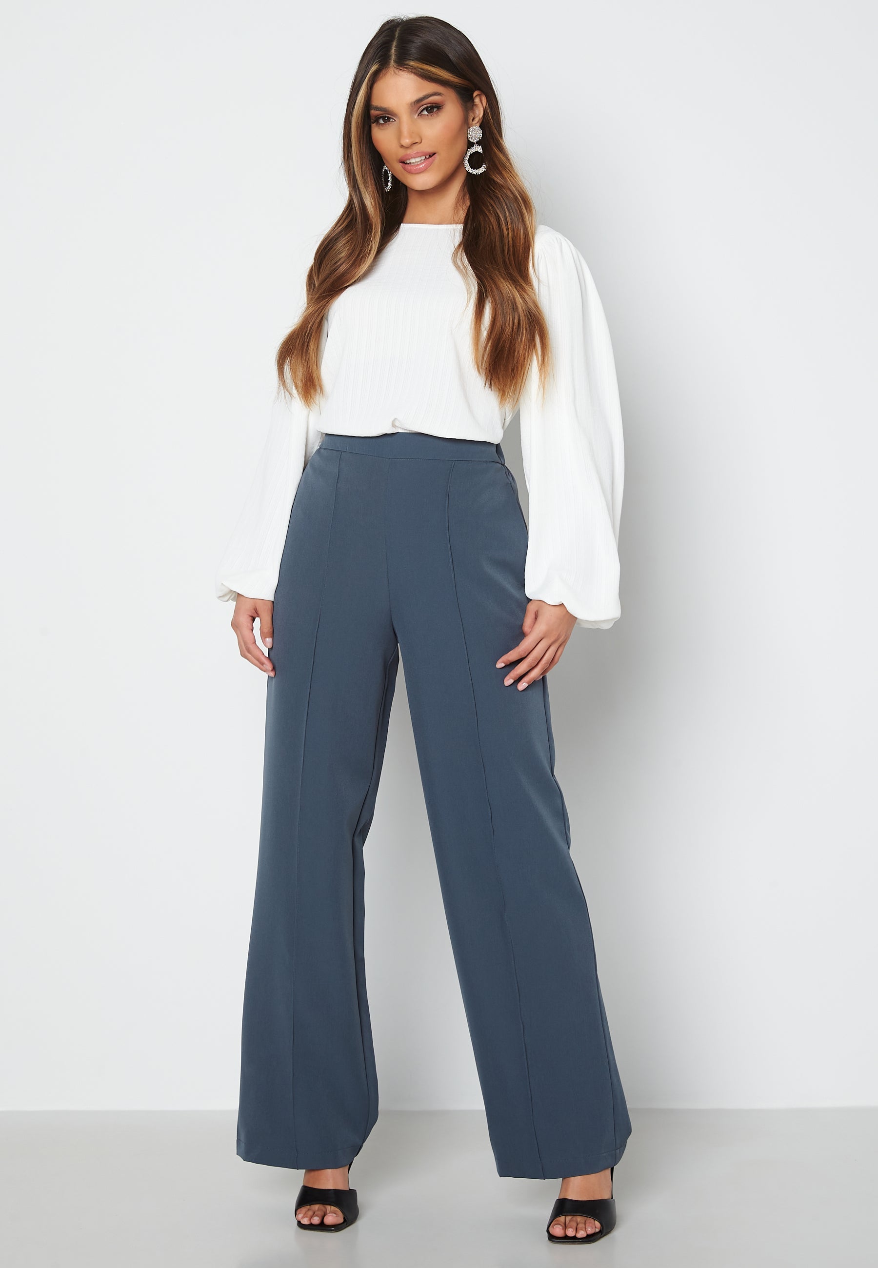 Pieces Bossy HW Wide Pants