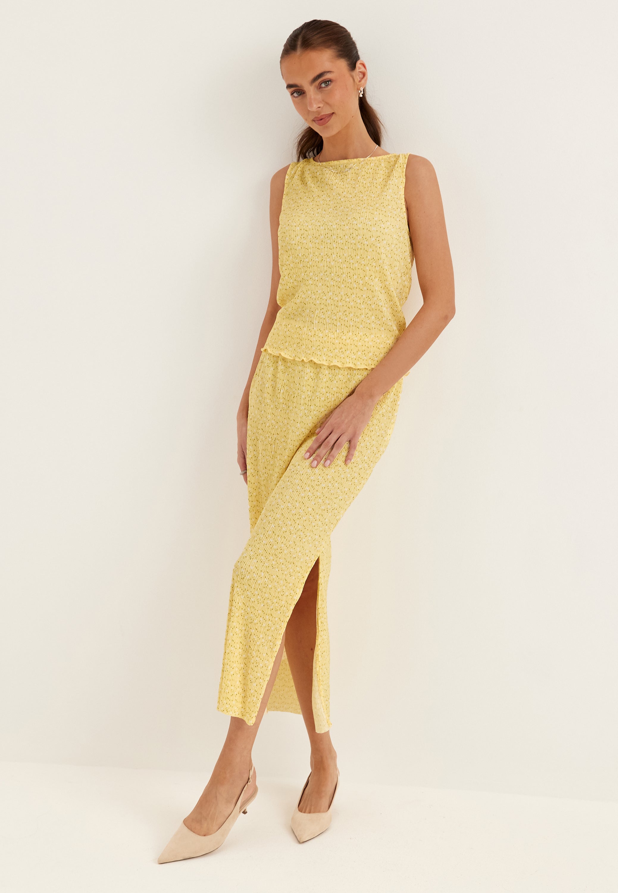 PIECES Pcflora Hw Ankle Skirt