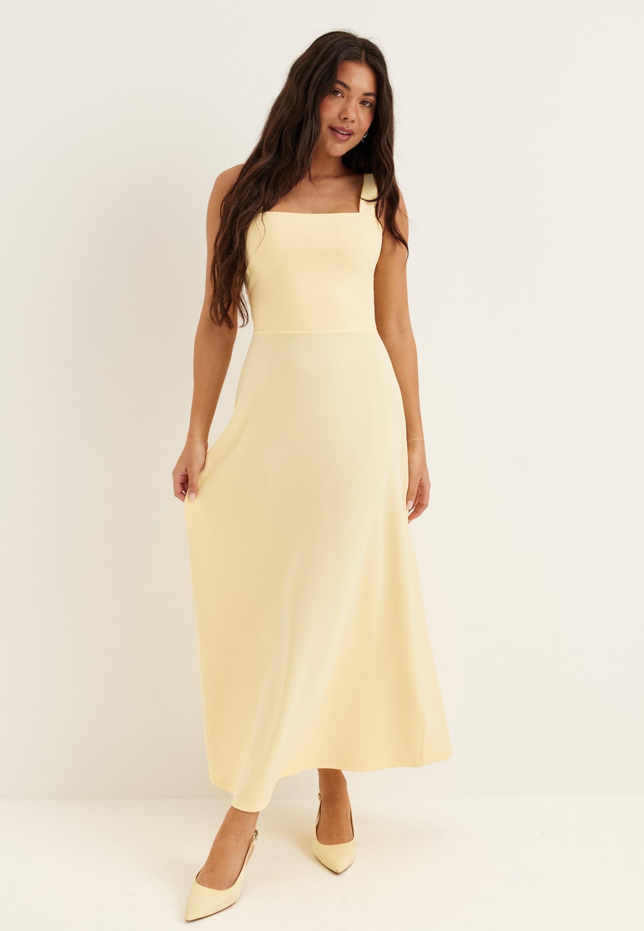 BUBBLEROOM Square Neck Corset Dress