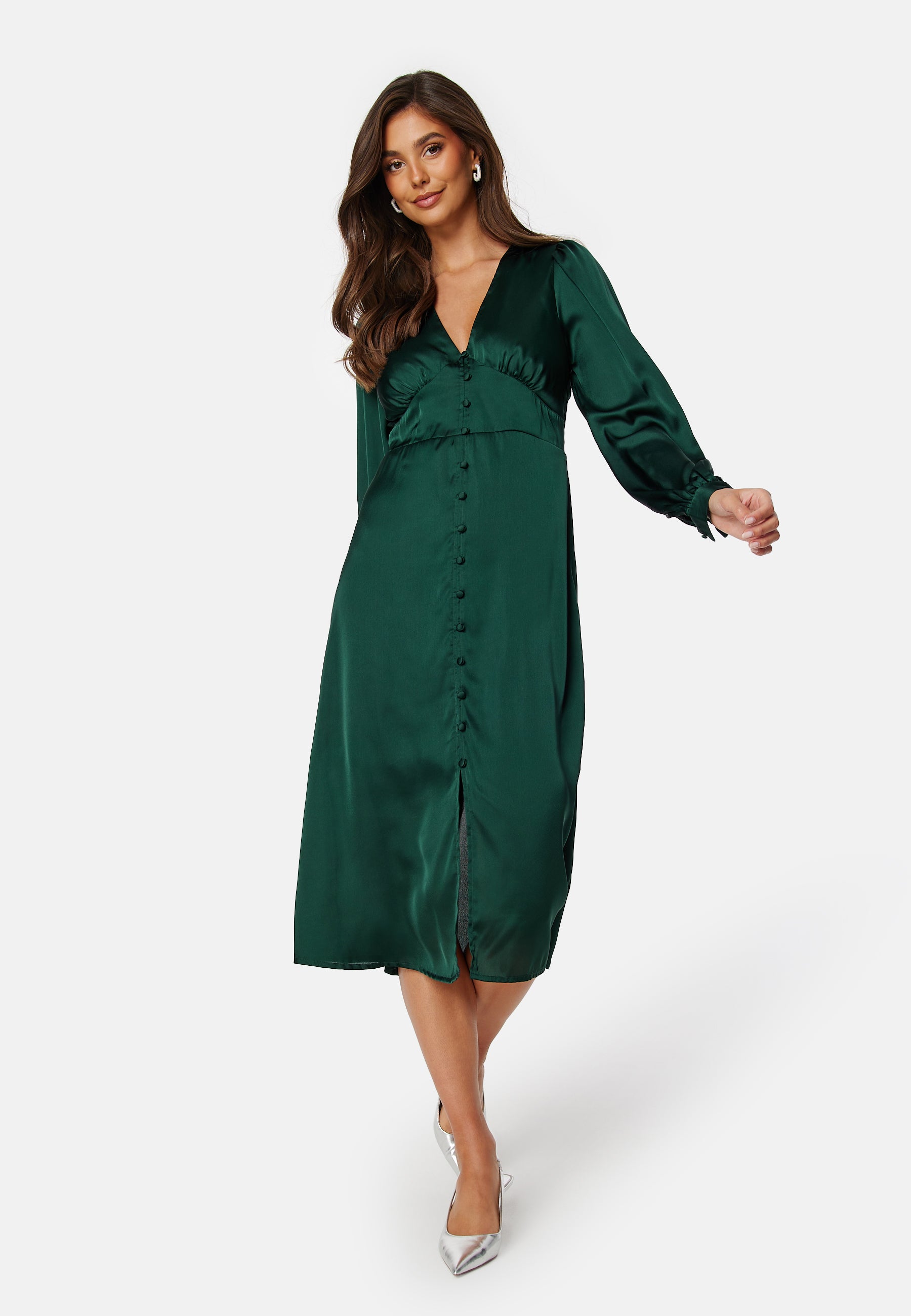 BUBBLEROOM Roberta Satin Dress