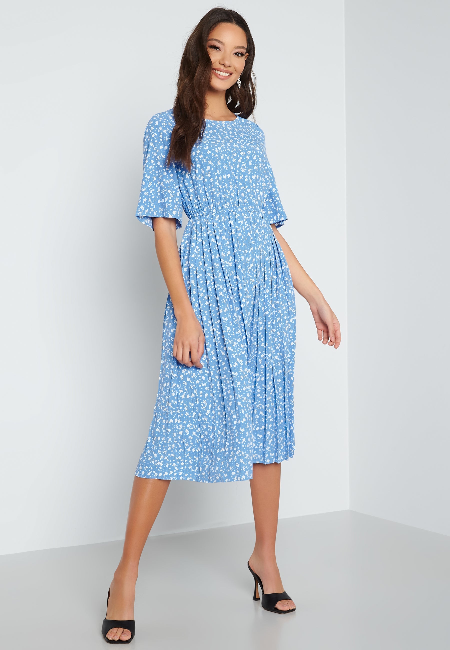 Happy Holly Eloise pleated dress