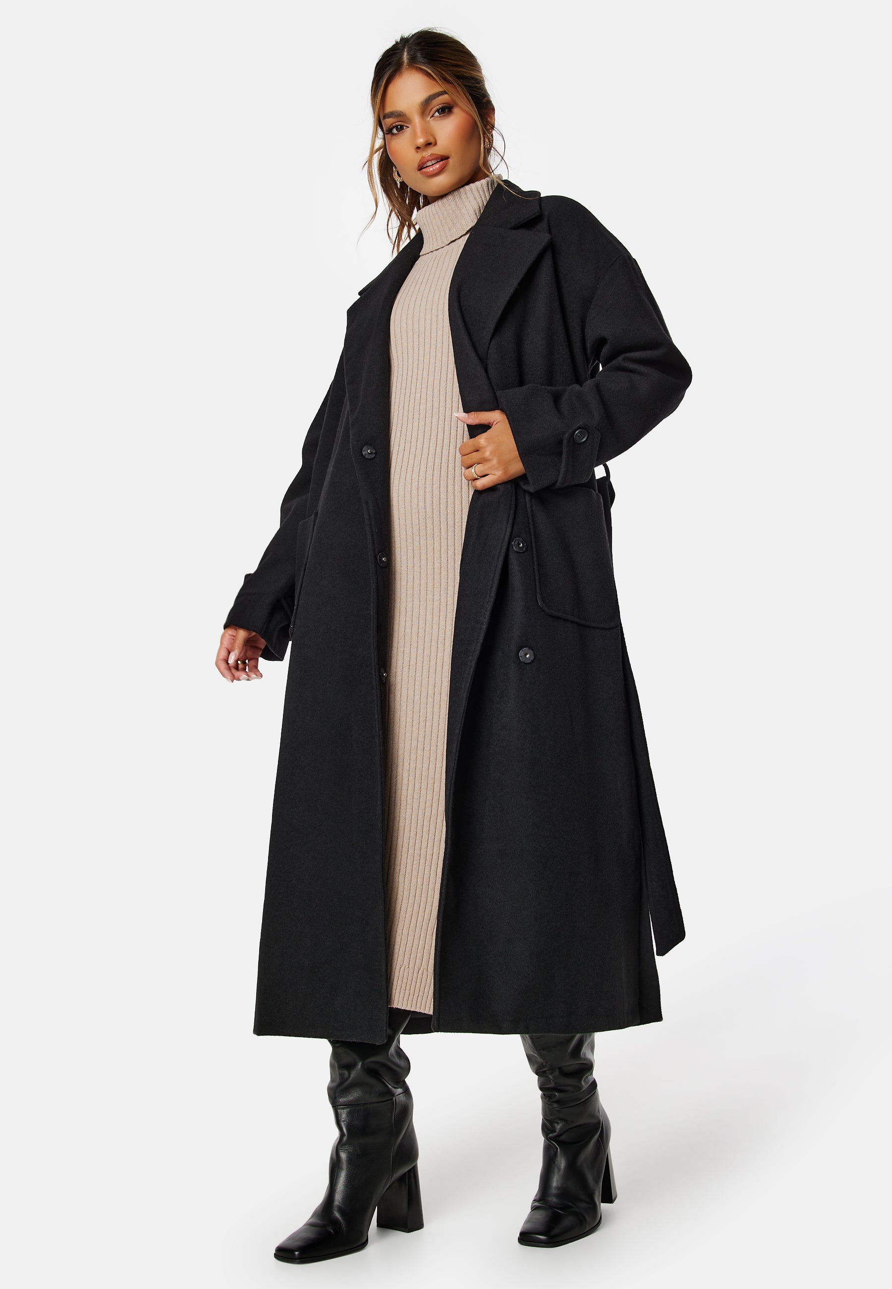 BUBBLEROOM Rue Oversized Wool Blend Coat