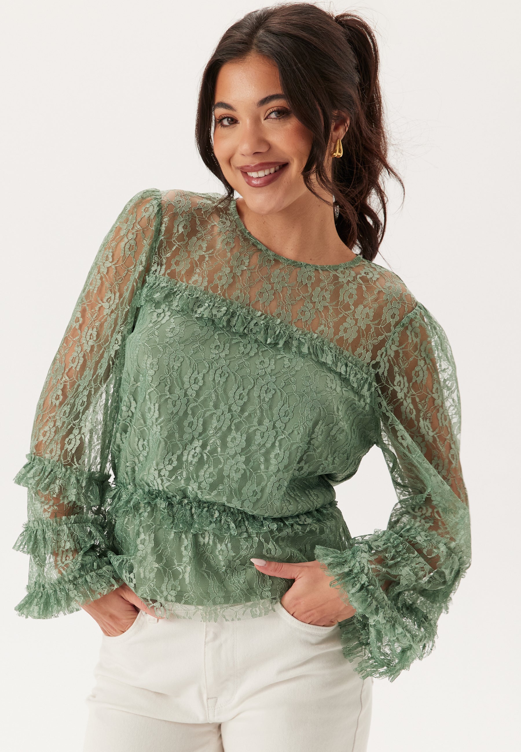 Happy Holly Lace Blouse