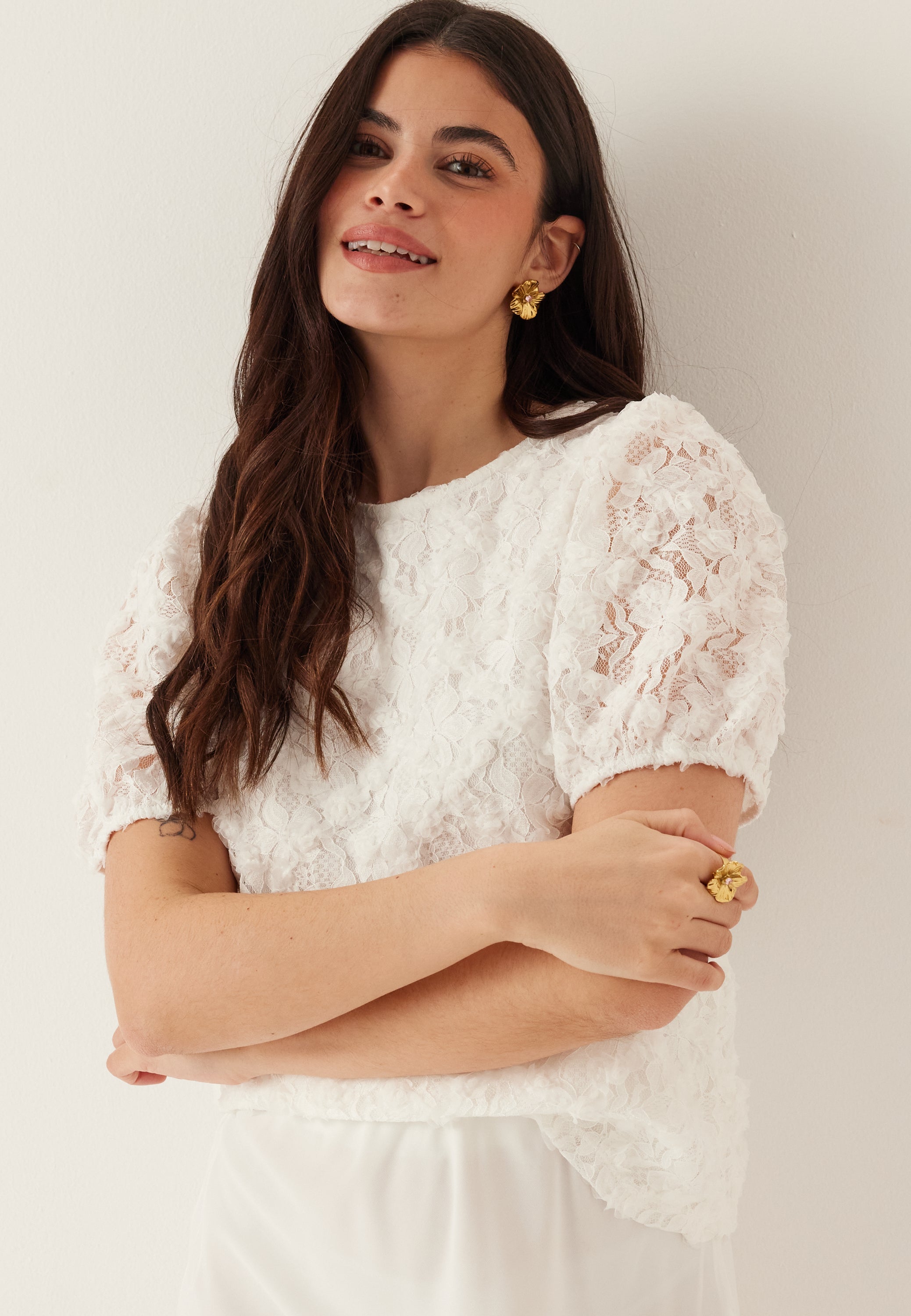 VILA Visasha O-neck S/S TOP