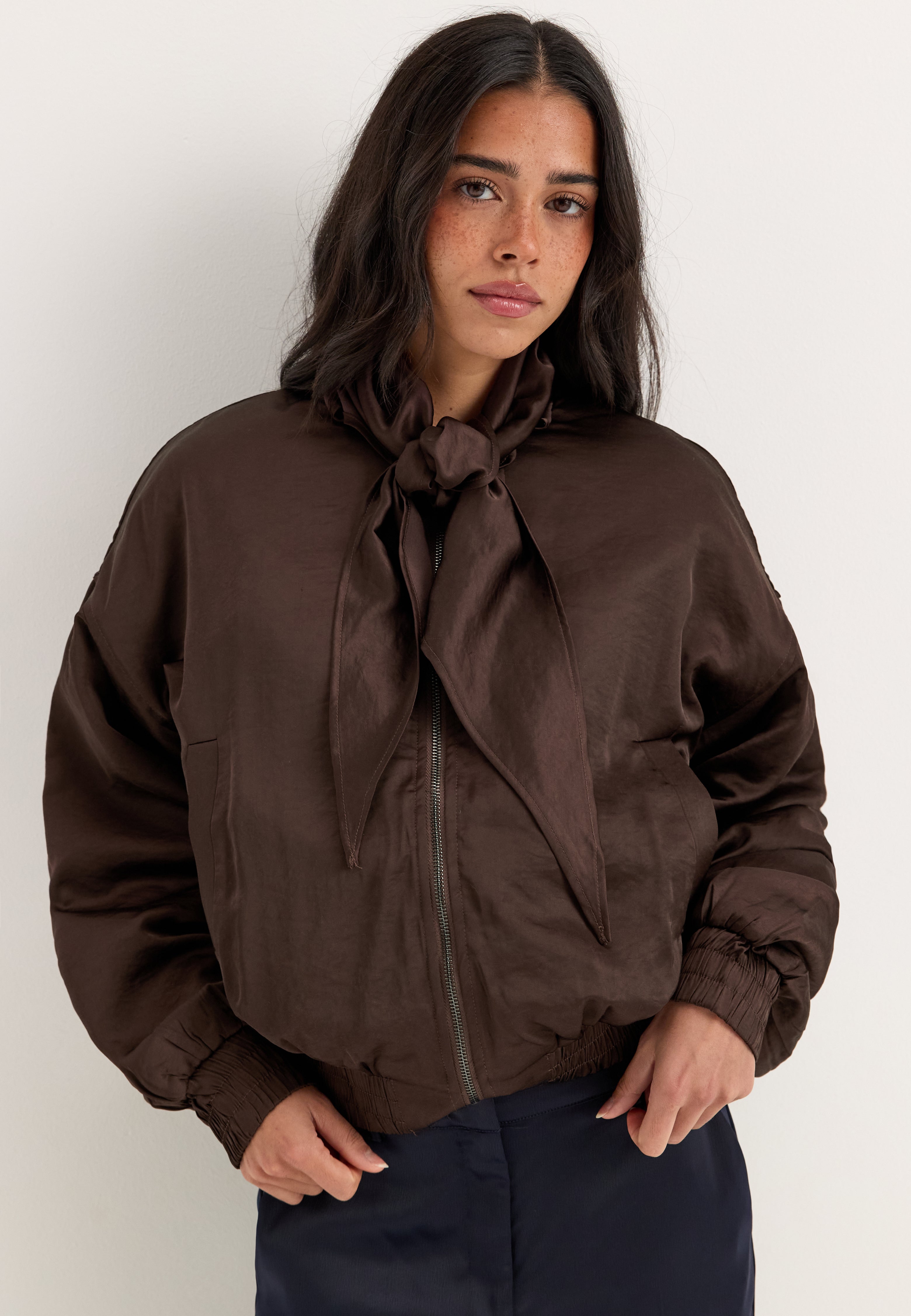 VERO MODA Vmpenny Ls Bow Bomber