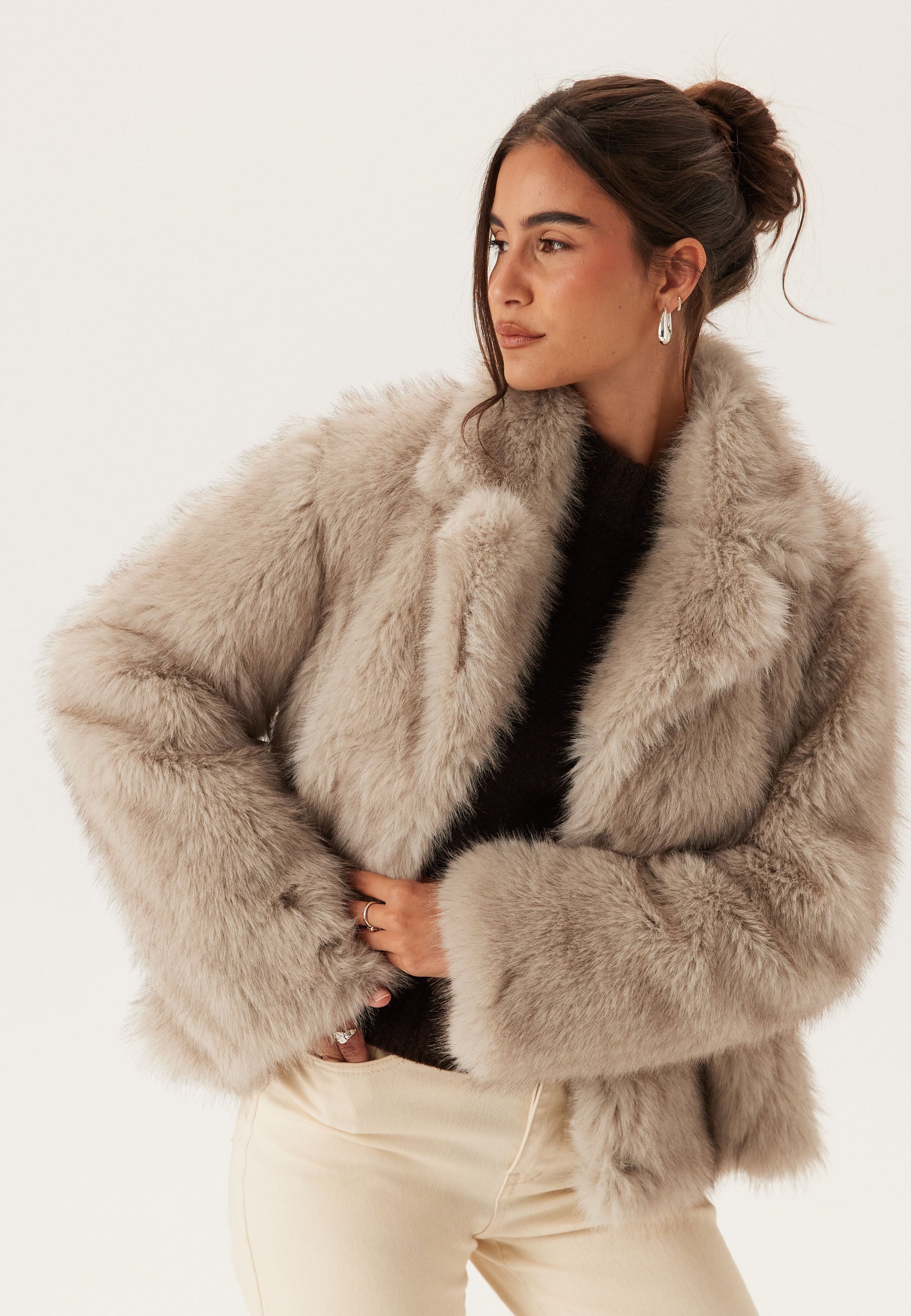 BUBBLEROOM Faux Fur Jacket